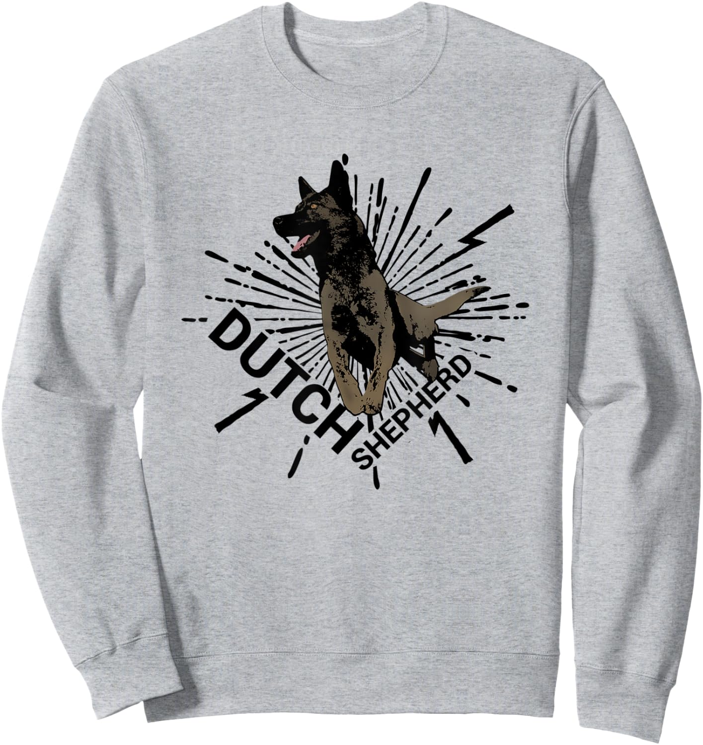 Dutch Shepherd - Dutchie Sweatshirt - Sweatshirt | Ash