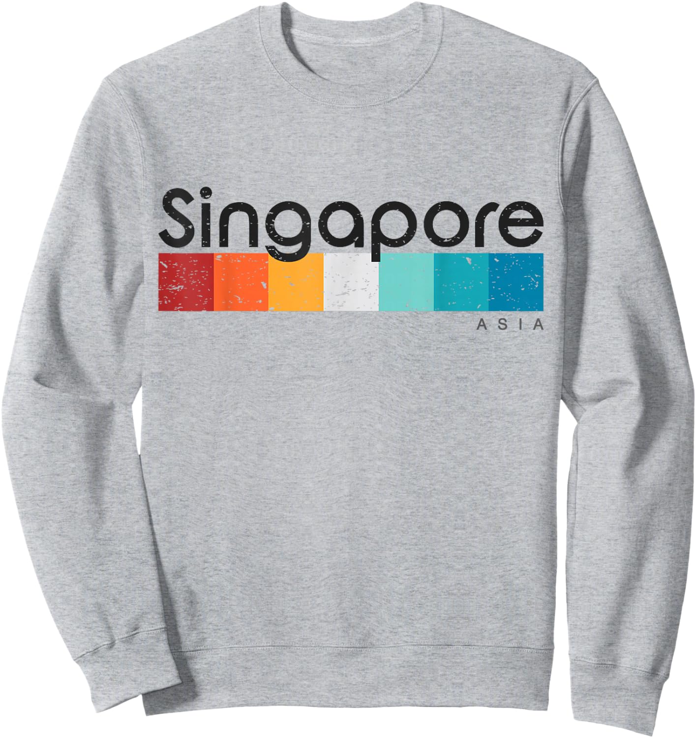 Singapore Asia Retro style Vintage Design Sweatshirt - Sweatshirt | Ash