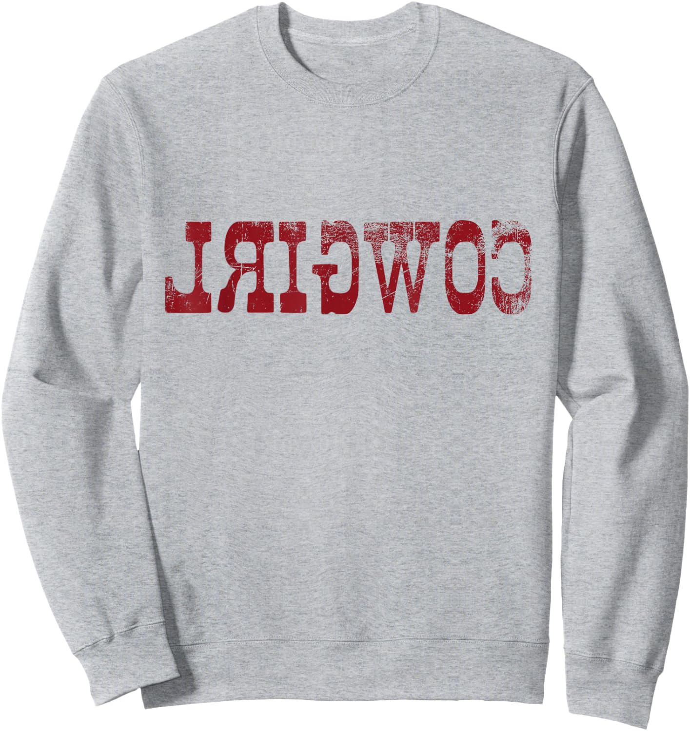Vintage Reverse Cowgirl Rodeo Western Country Southern Gift Sweatshirt - Sweatshirt | Ash