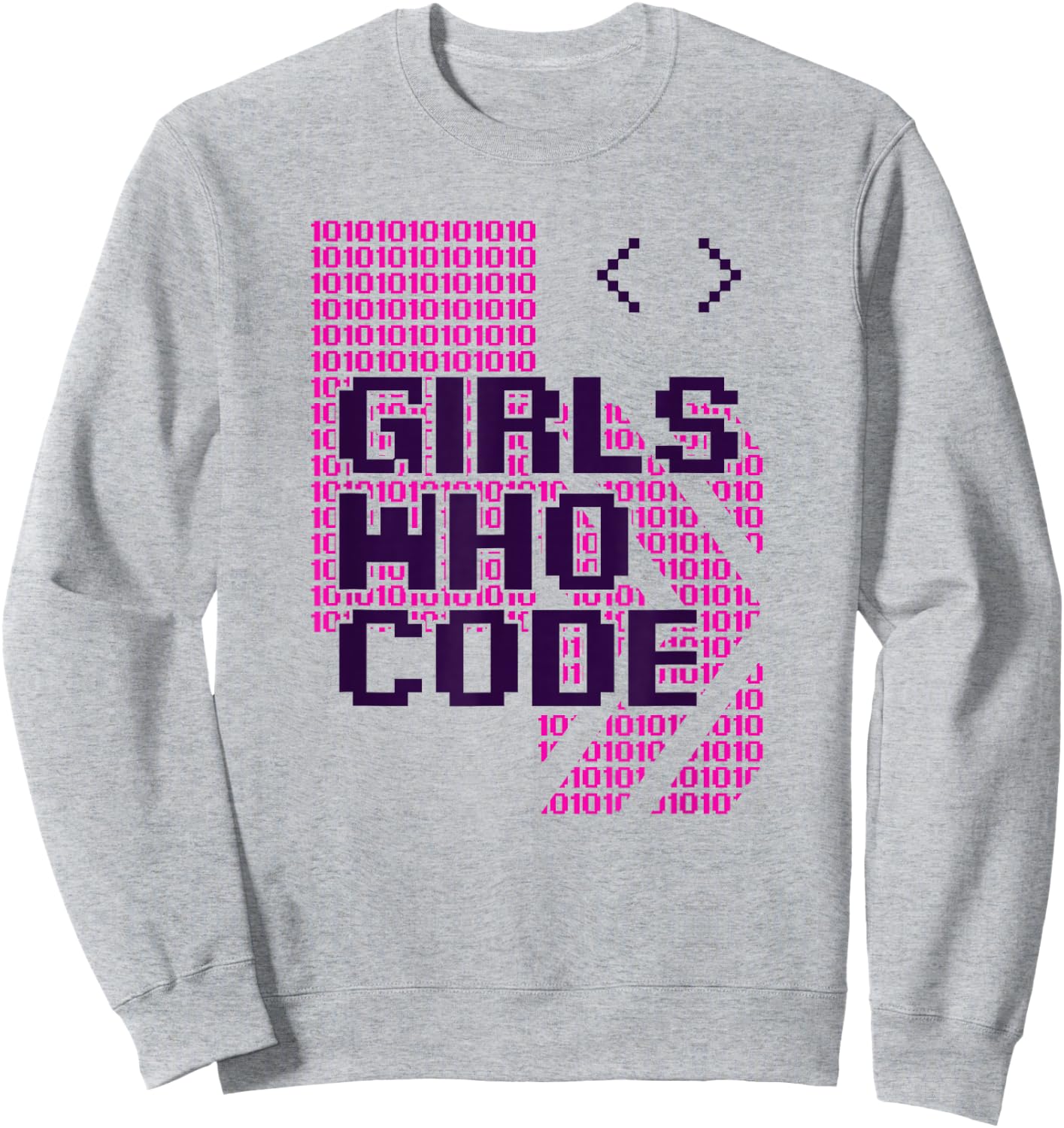 Girl Who Code Programmer Coder Sweatshirt - Sweatshirt | Ash