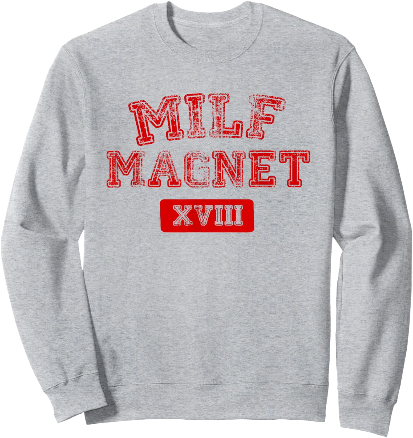 MILFs Magnet Funny Internet Memes Workout Gym Sweatshirt - Sweatshirt | Ash