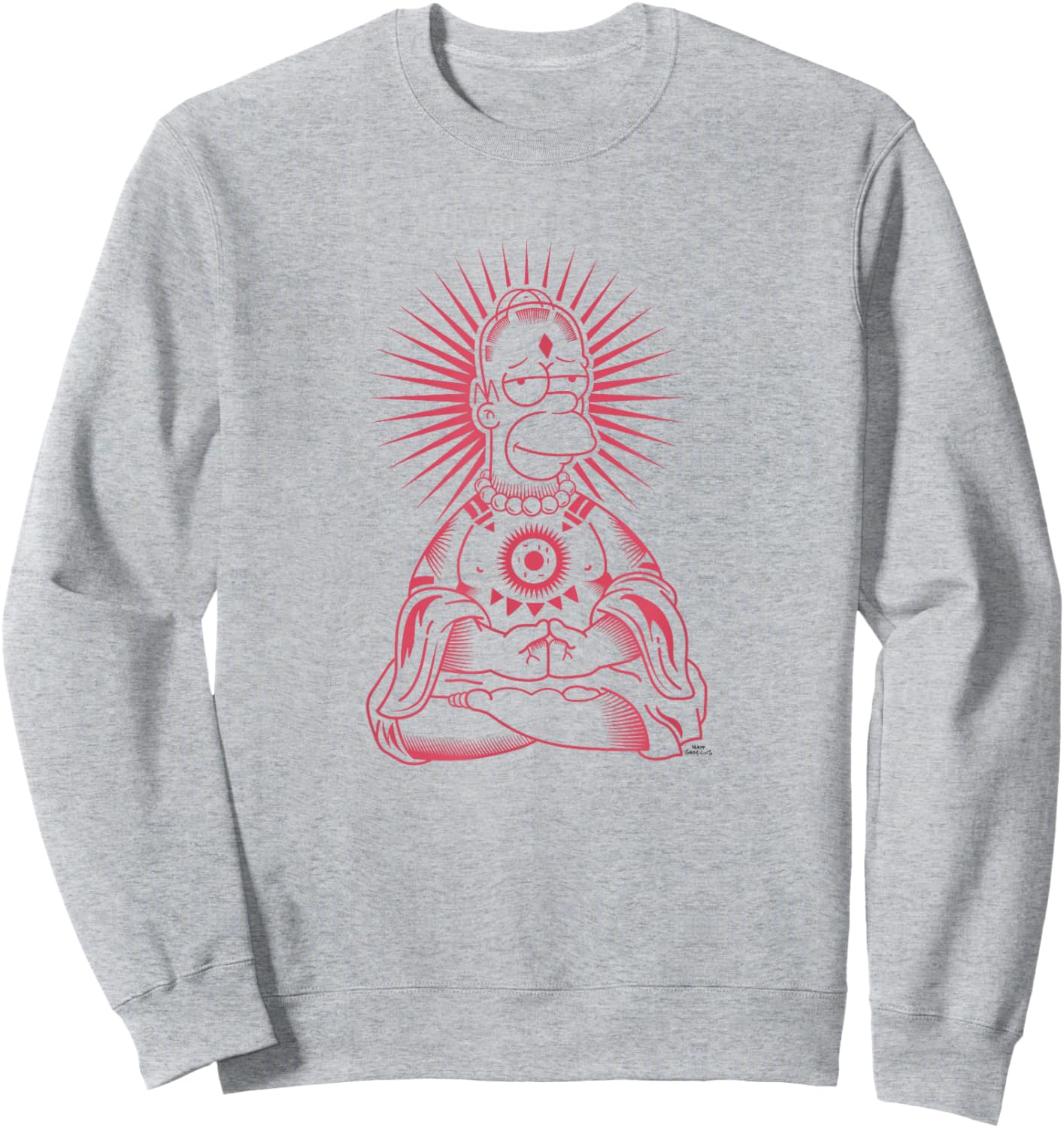 The Simpsons Zen Homer Sweatshirt - Sweatshirt | Ash