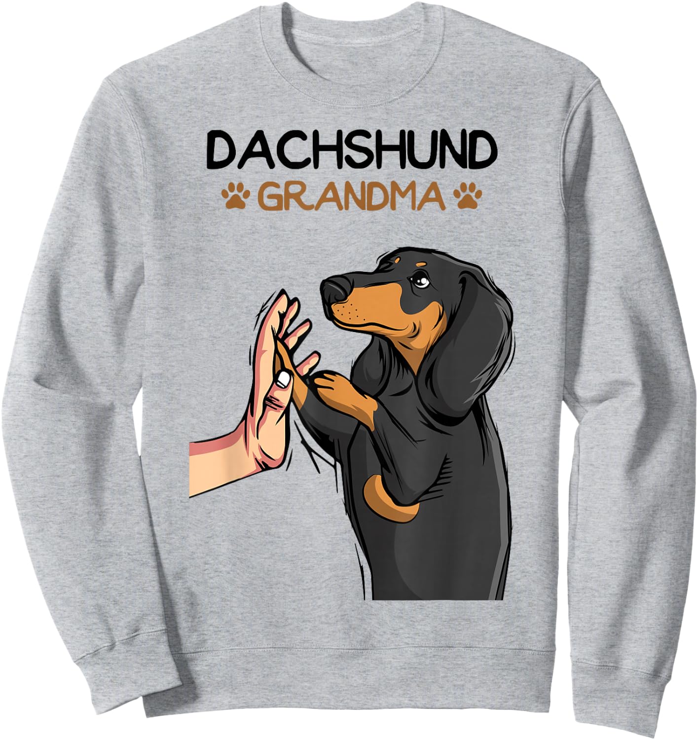 Dachshund Grandma Weenie Dog Weiner Dog Sweatshirt - Sweatshirt | Ash