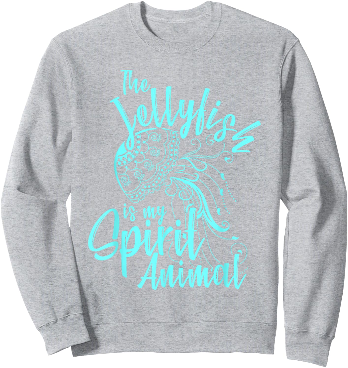 Spirit Animal Jellyfish Sweatshirt - Sweatshirt | Ash