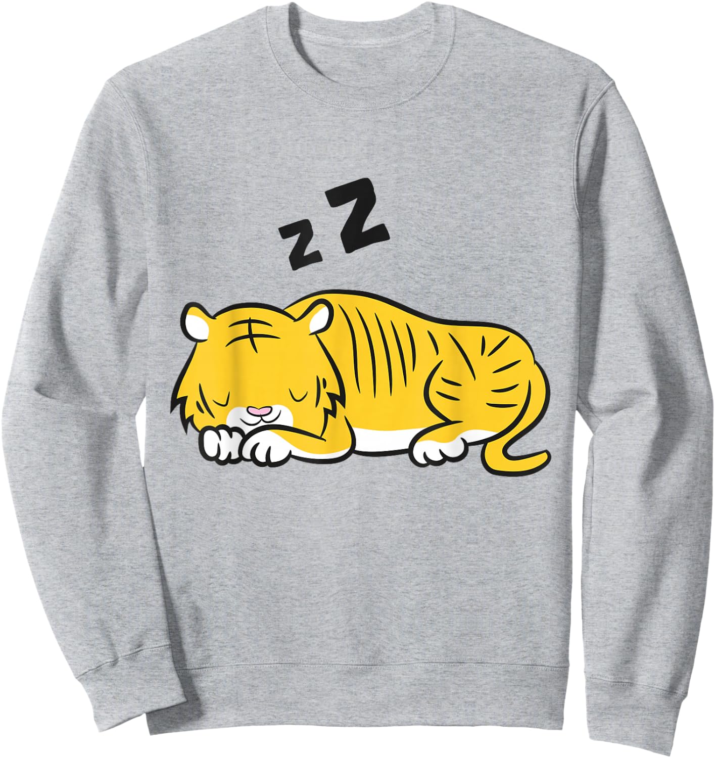Sleeping Tiger Cute Tiger Pajamas Tiger Sweatshirt - Sweatshirt | Ash