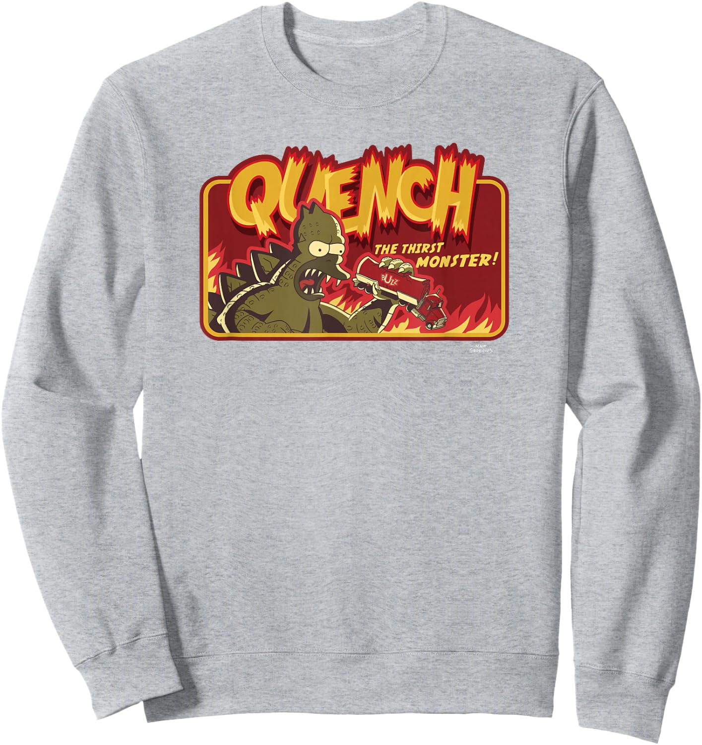 The Simpsons: Treehouse of Horror Halloween Quench Monster! Sweatshirt - Sweatshirt | Ash