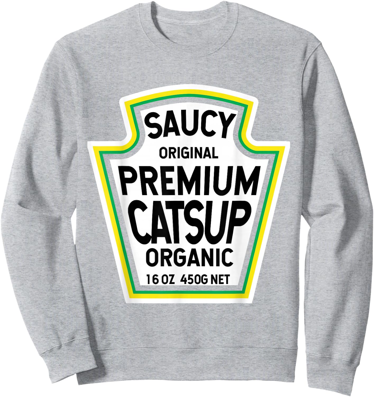 Ketchup Catsup Easy Halloween Costume Matching Group Sweatshirt - Sweatshirt | Ash