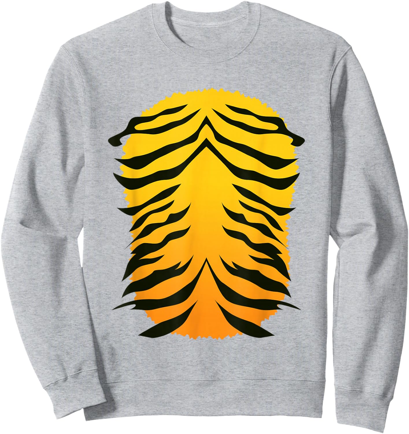 Tiger Costume Orange Tigers Print Stripes Halloween Costume Sweatshirt - Sweatshirt | Ash