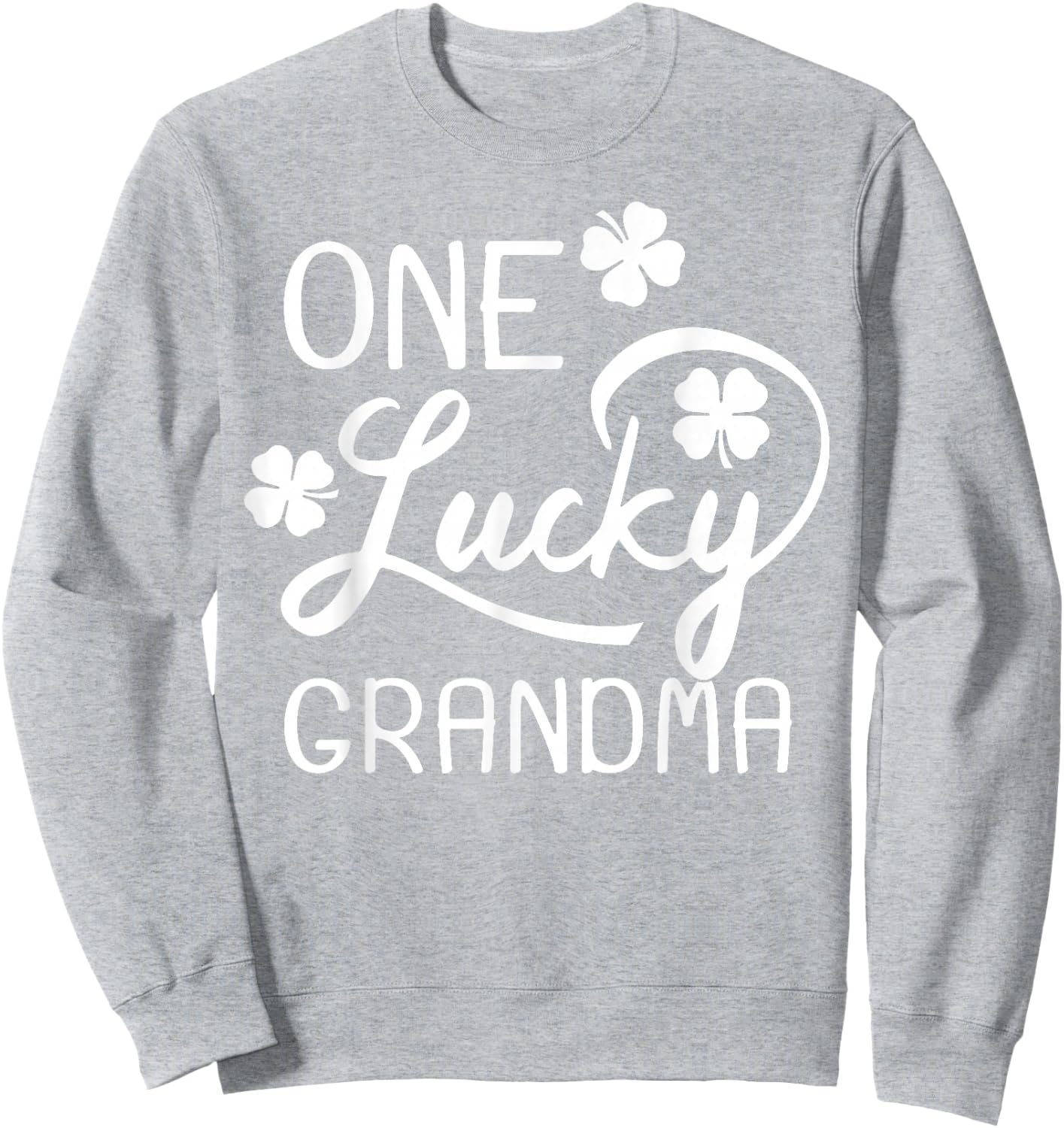 One Lucky Grandma St. Patrick's Day Sweatshirt - Sweatshirt | Ash