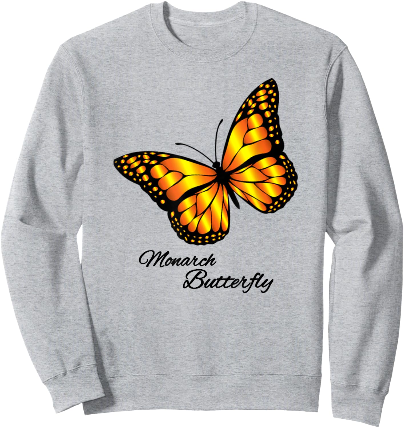 Monarch Butterfly Sweatshirt - Sweatshirt | Ash