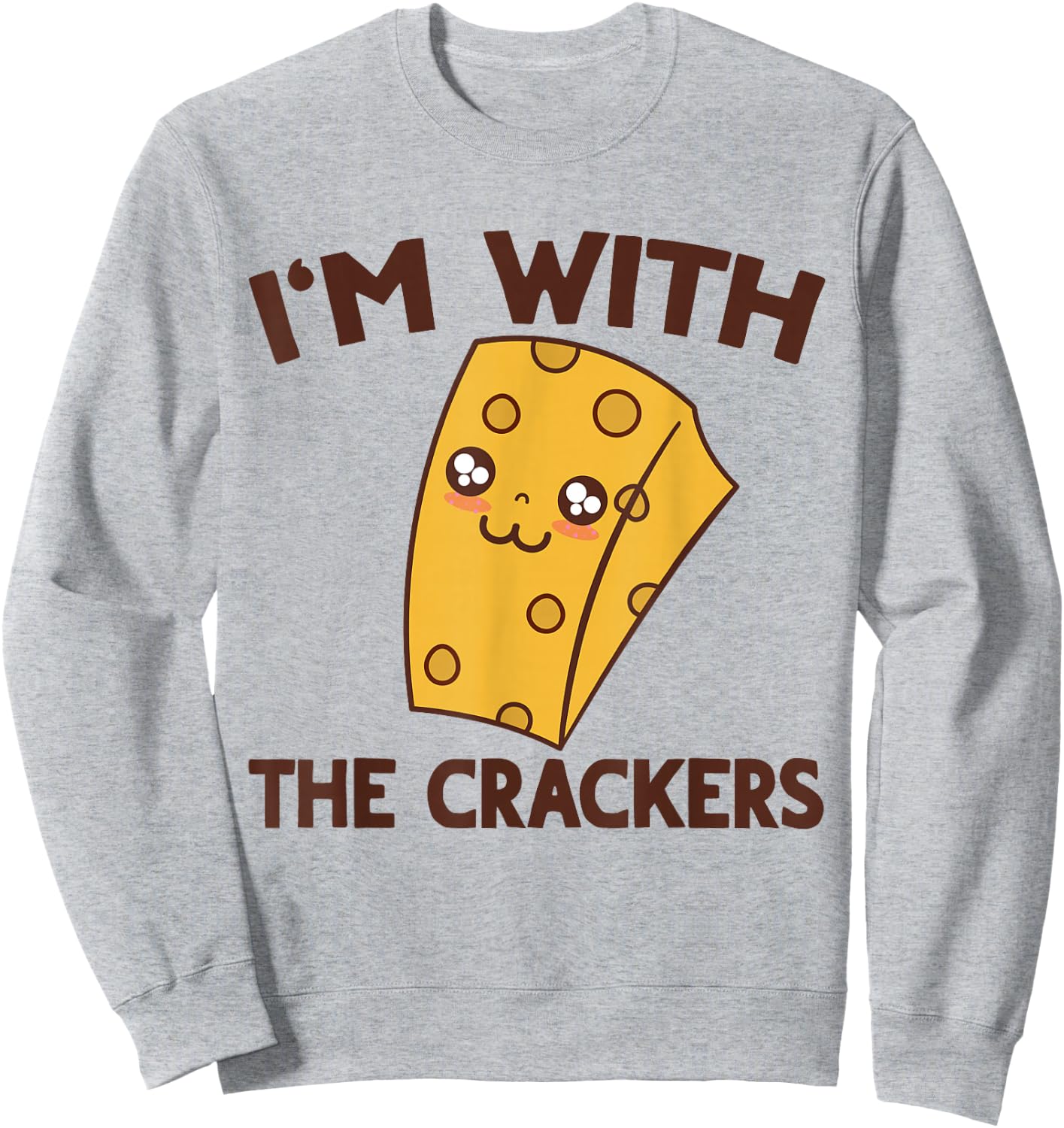 Cheese & Crackers Matching Couples His & Hers Sweatshirt - Sweatshirt | Ash