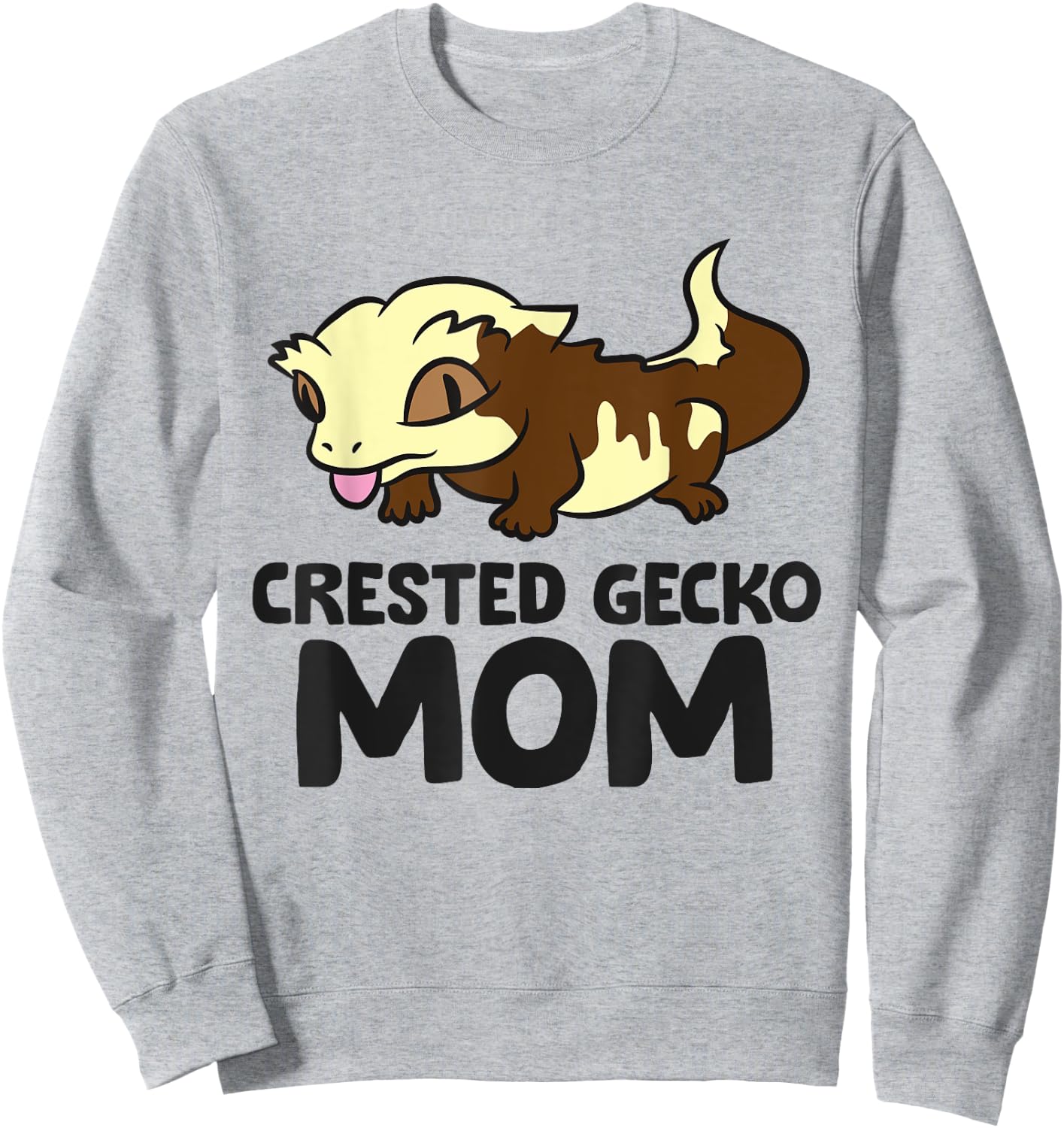Crested Gecko Mom Lizard Reptile Crested Gecko Mama Sweatshirt - Sweatshirt | Ash