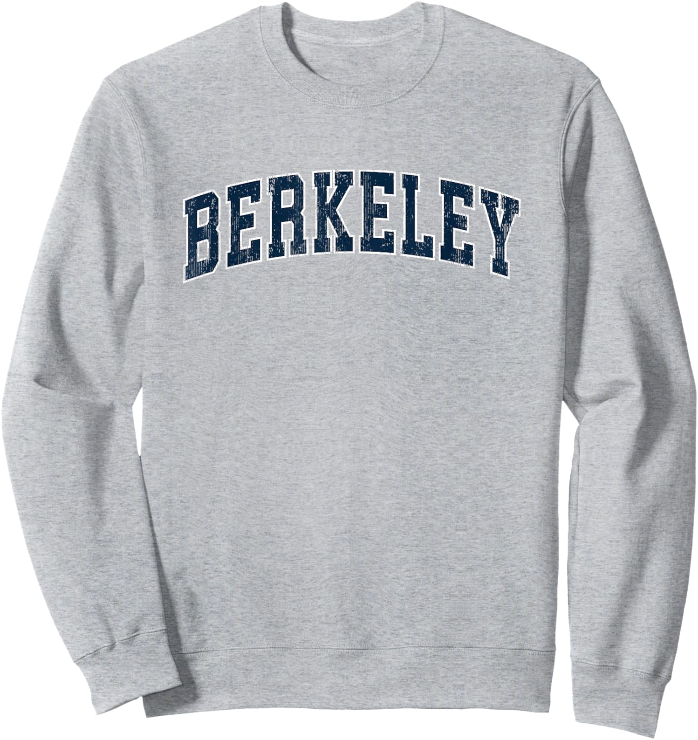 Berkeley California CA Vintage Sports Design Navy Design Sweatshirt - Sweatshirt | Ash