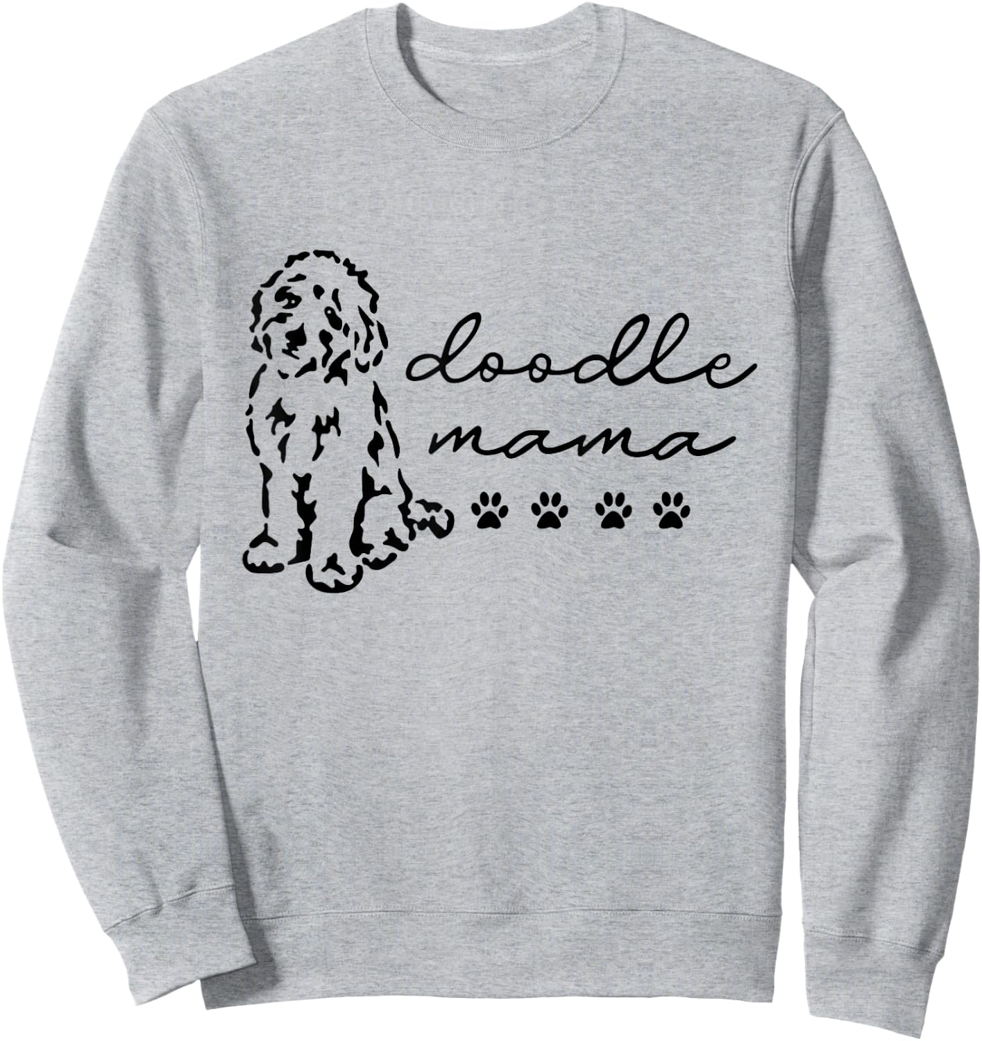 Doodle Mama Labradoodle Golden Gift Doodle Dog Lover Mom Sweatshirt - Sweatshirt | Ash