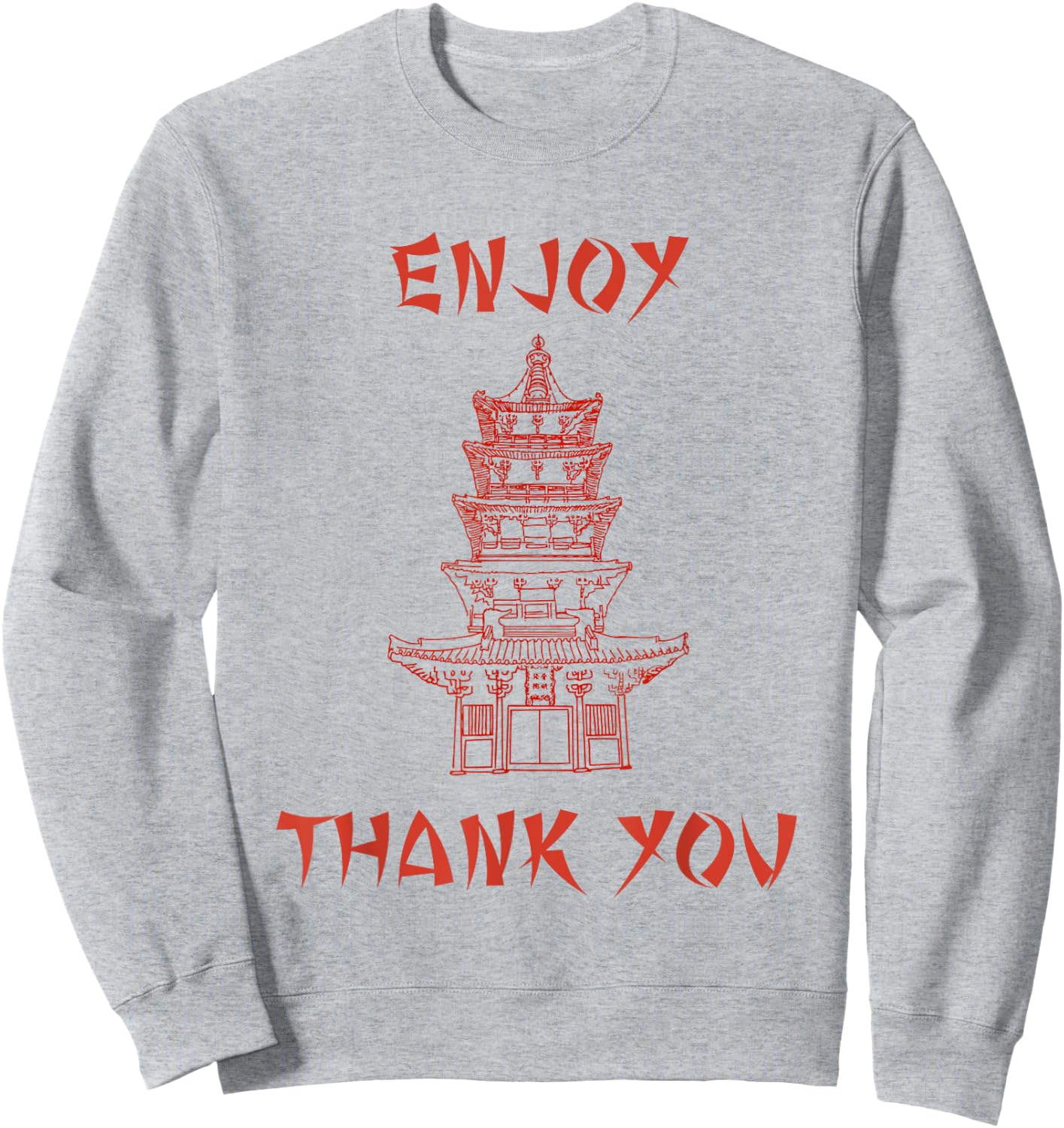 Chinese Food Take Out Box Costume T shirt Sweatshirt - Sweatshirt | Ash