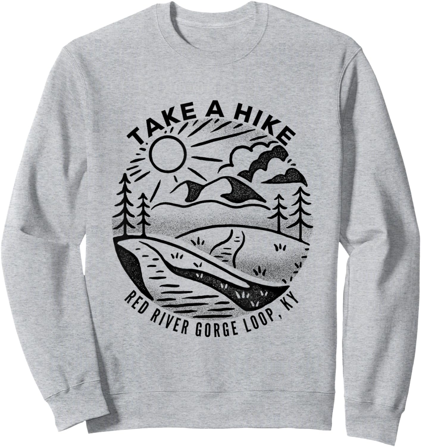 Take a Hike - Red River Gorge Loop Sweatshirt - Sweatshirt | Ash