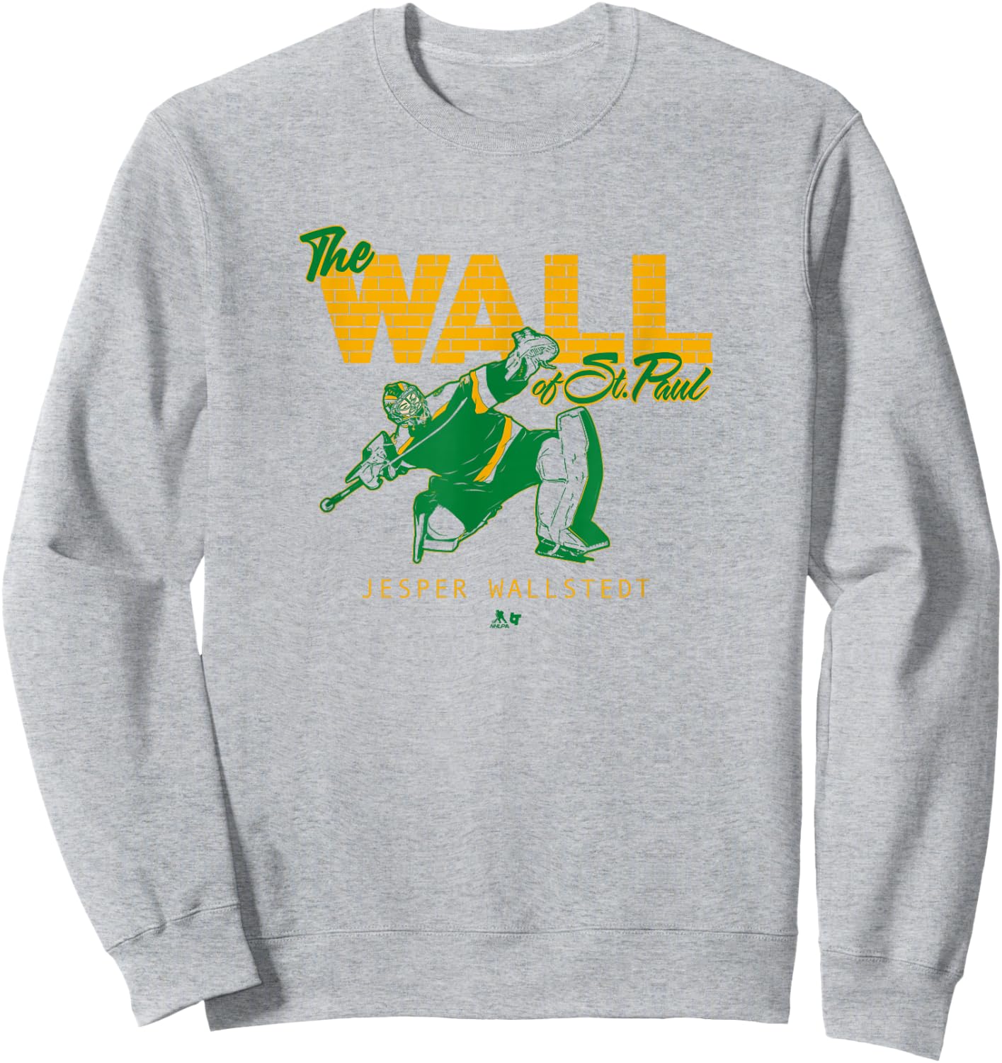 Jesper Wallstedt - The Wall of St. Paul (White) - Minnesota Sweatshirt - Sweatshirt | Ash