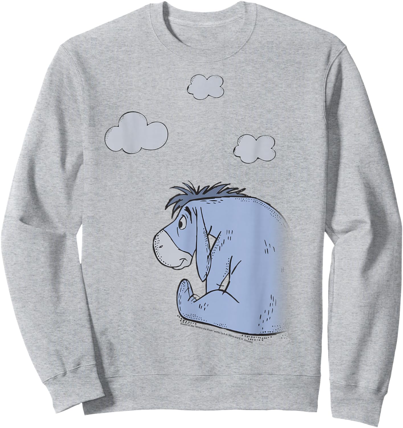 Disney Winnie The Pooh Eeyore In The Clouds Sweatshirt - Sweatshirt | Ash