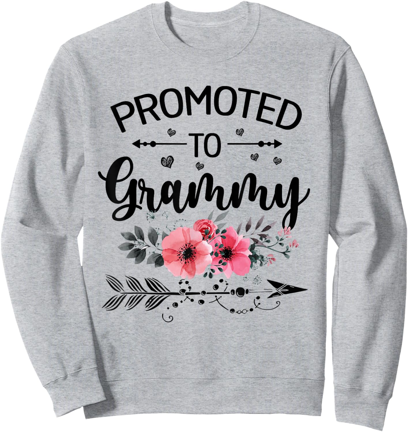 Promoted To Grammy Announcement Funny New Grammy Mothers Day Sweatshirt - Sweatshirt | Ash