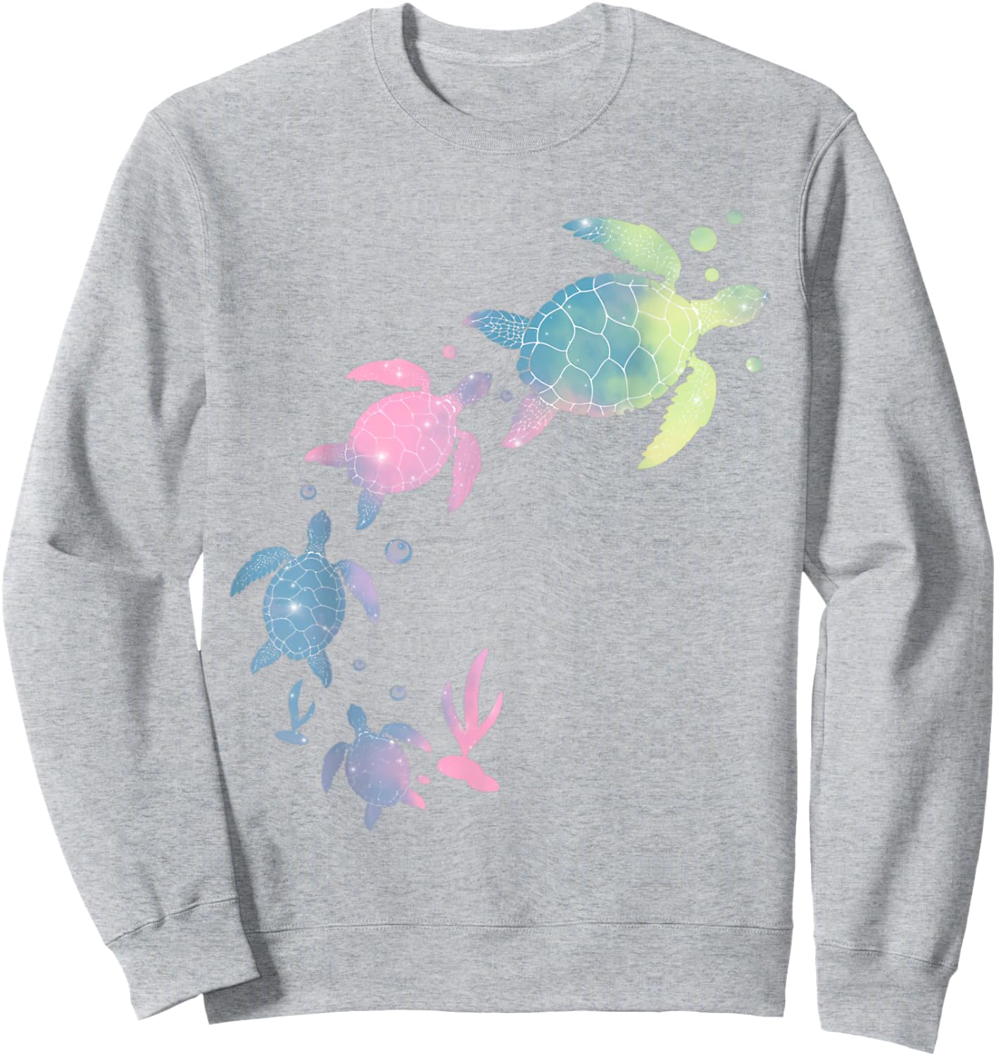 Turtles Tie Dye Cute Sea-Turtle Kids Toddler Turtle Costume Sweatshirt - Sweatshirt | Ash