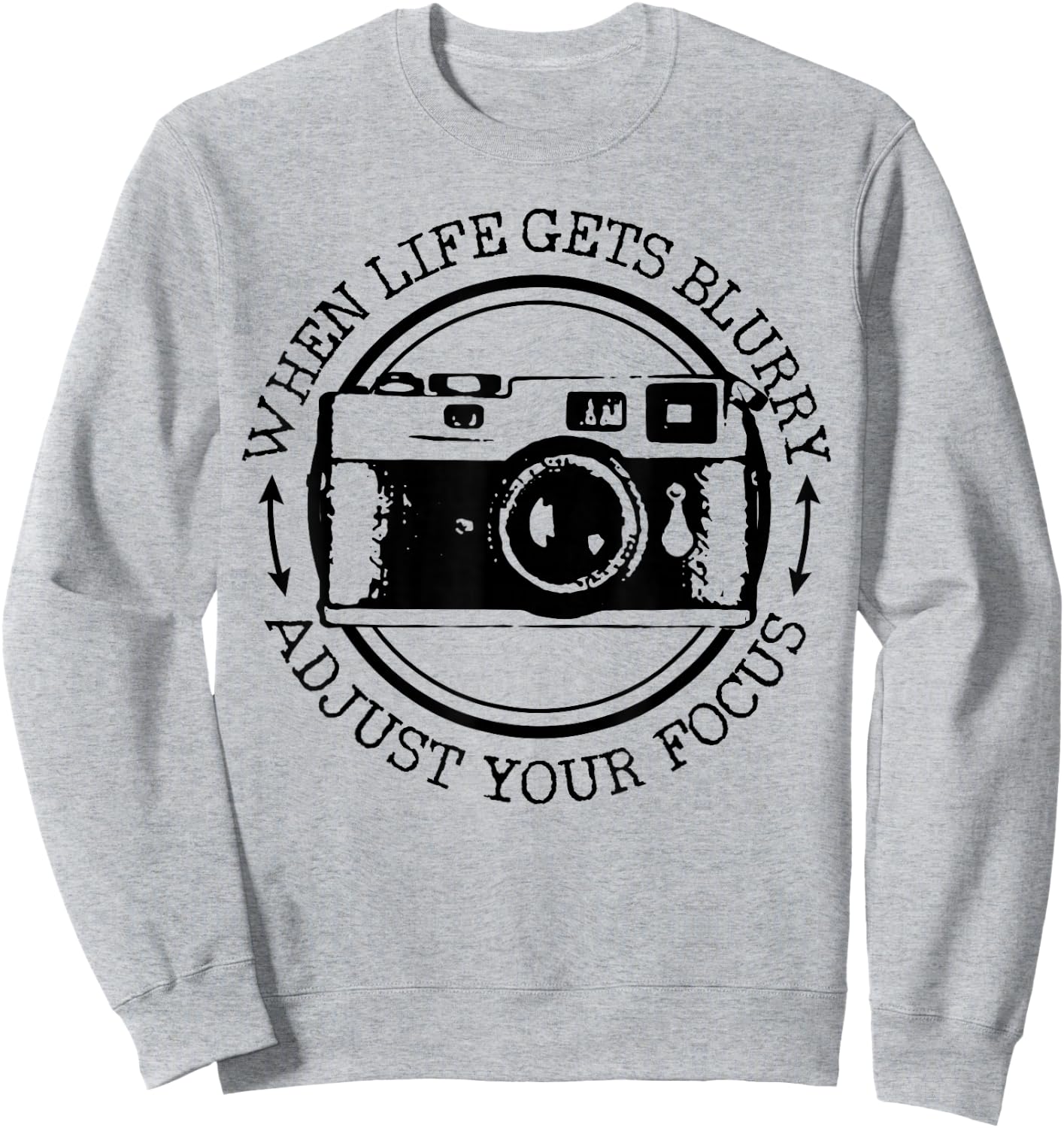 Photographer Gift Vintage Camera Funny Photography Sweatshirt - Sweatshirt | Ash