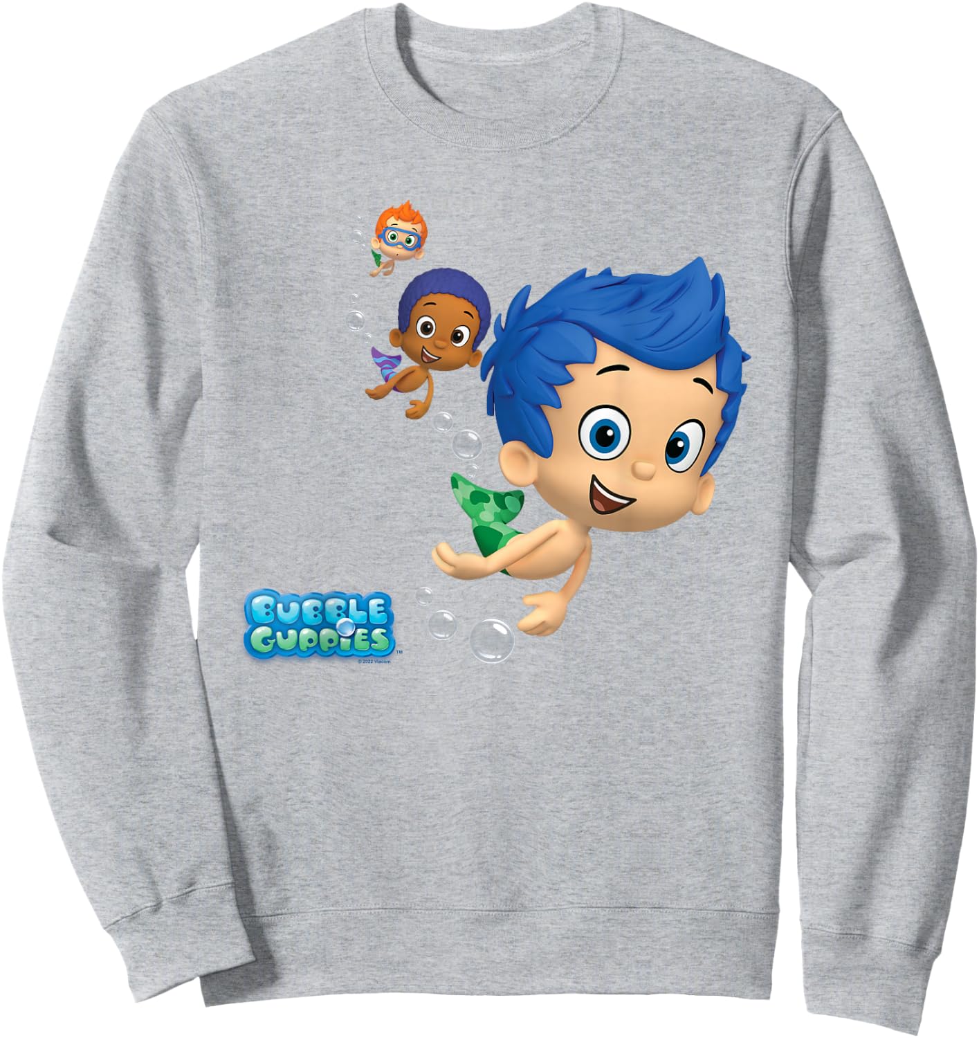 Bubble Guppies Gil, Goby and Nonny Sweatshirt - Sweatshirt | Ash