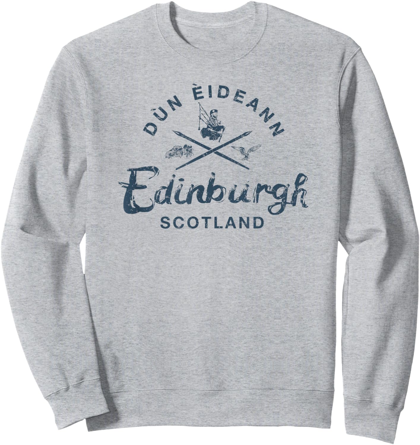 Scotland Edinburgh Scottish Vintage Sweatshirt - Sweatshirt | Ash