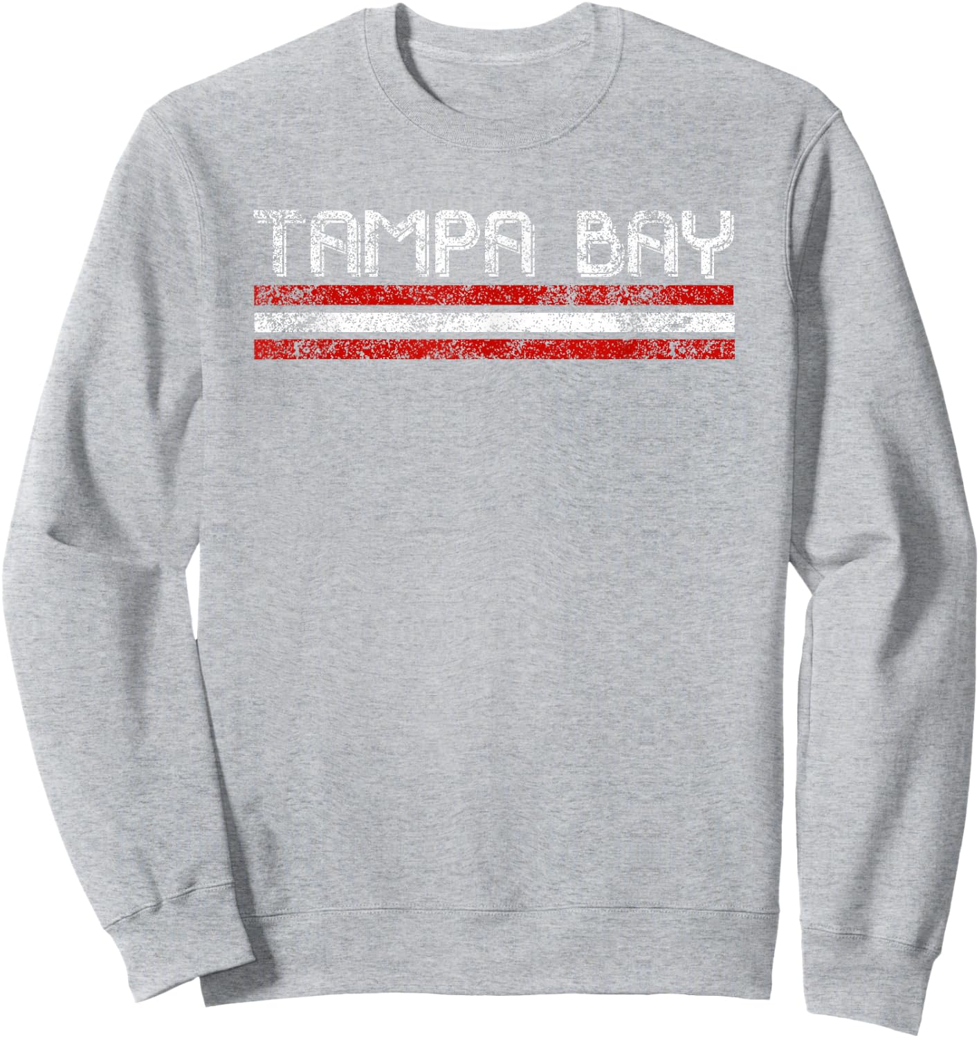 Tampa Bay Florida Retro Vintage Weathered Throwback Sweatshirt - Sweatshirt | Ash