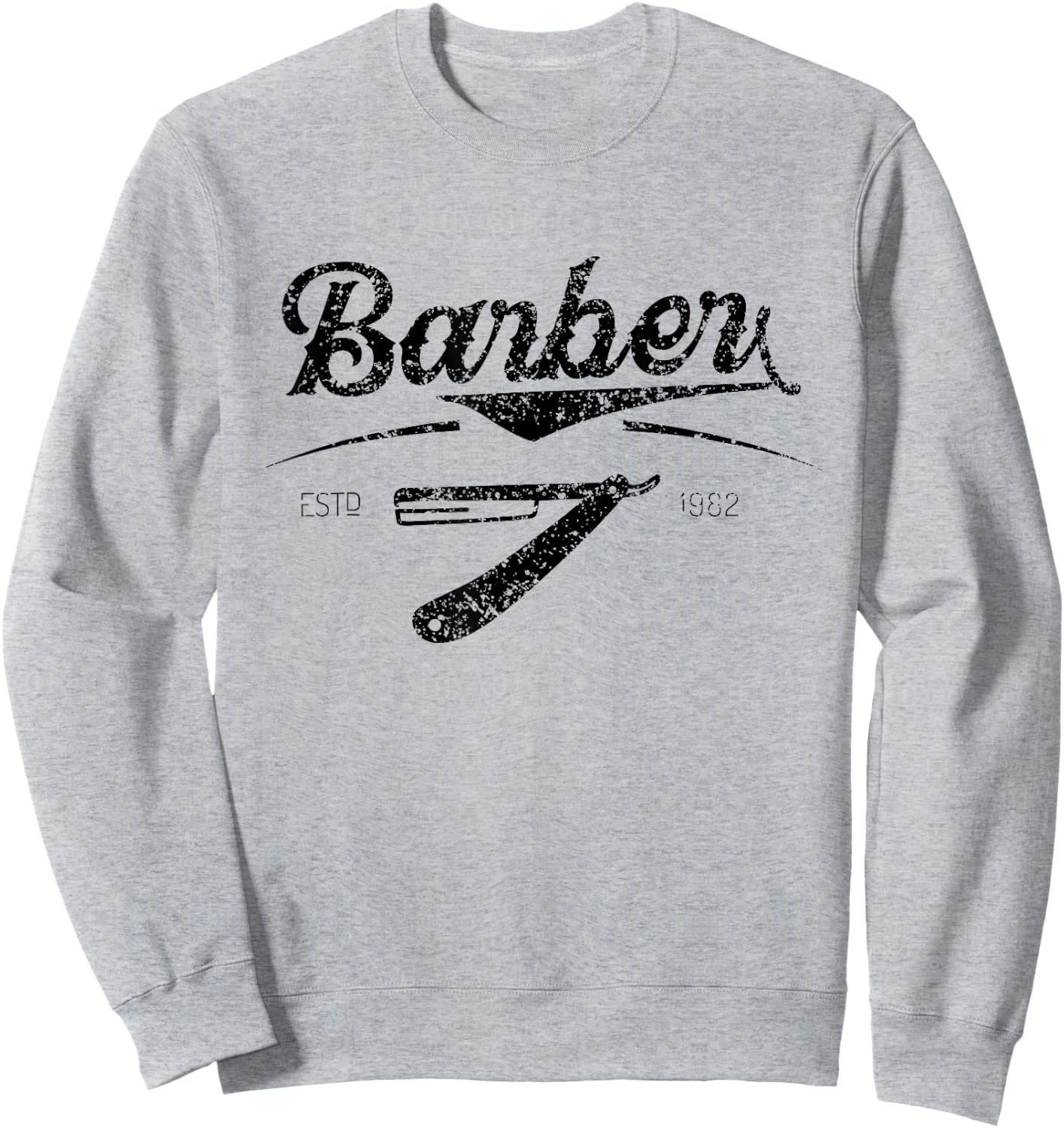 Barber Barbers Hair Stylist Barbershop Sweatshirt - Sweatshirt | Ash