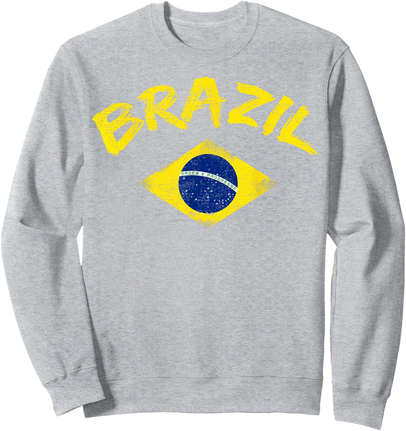 Brasil Brazilian national flag Soccer Jersey Football Sweatshirt - Sweatshirt | Ash