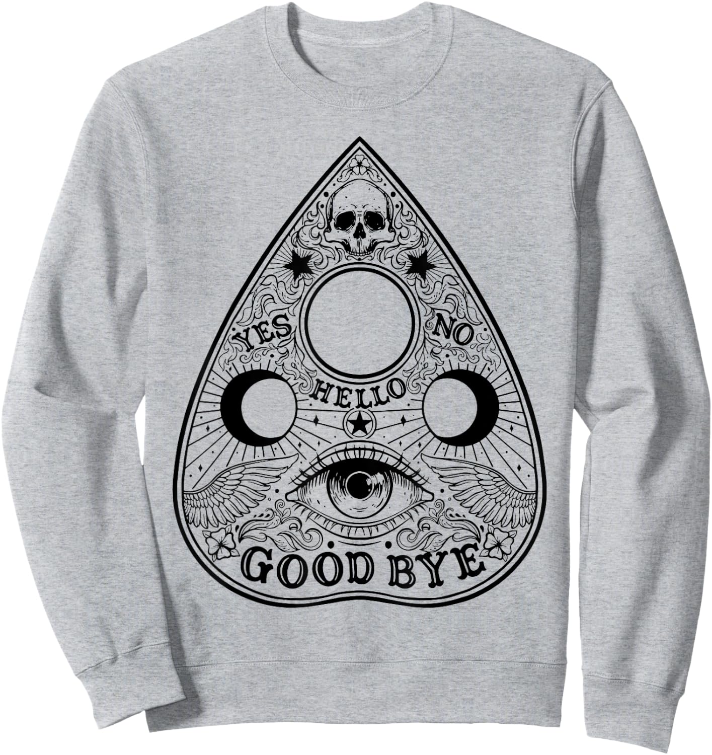 Ouija Board Planchette Gothic Paranormal Halloween Costume Sweatshirt - Sweatshirt | Ash