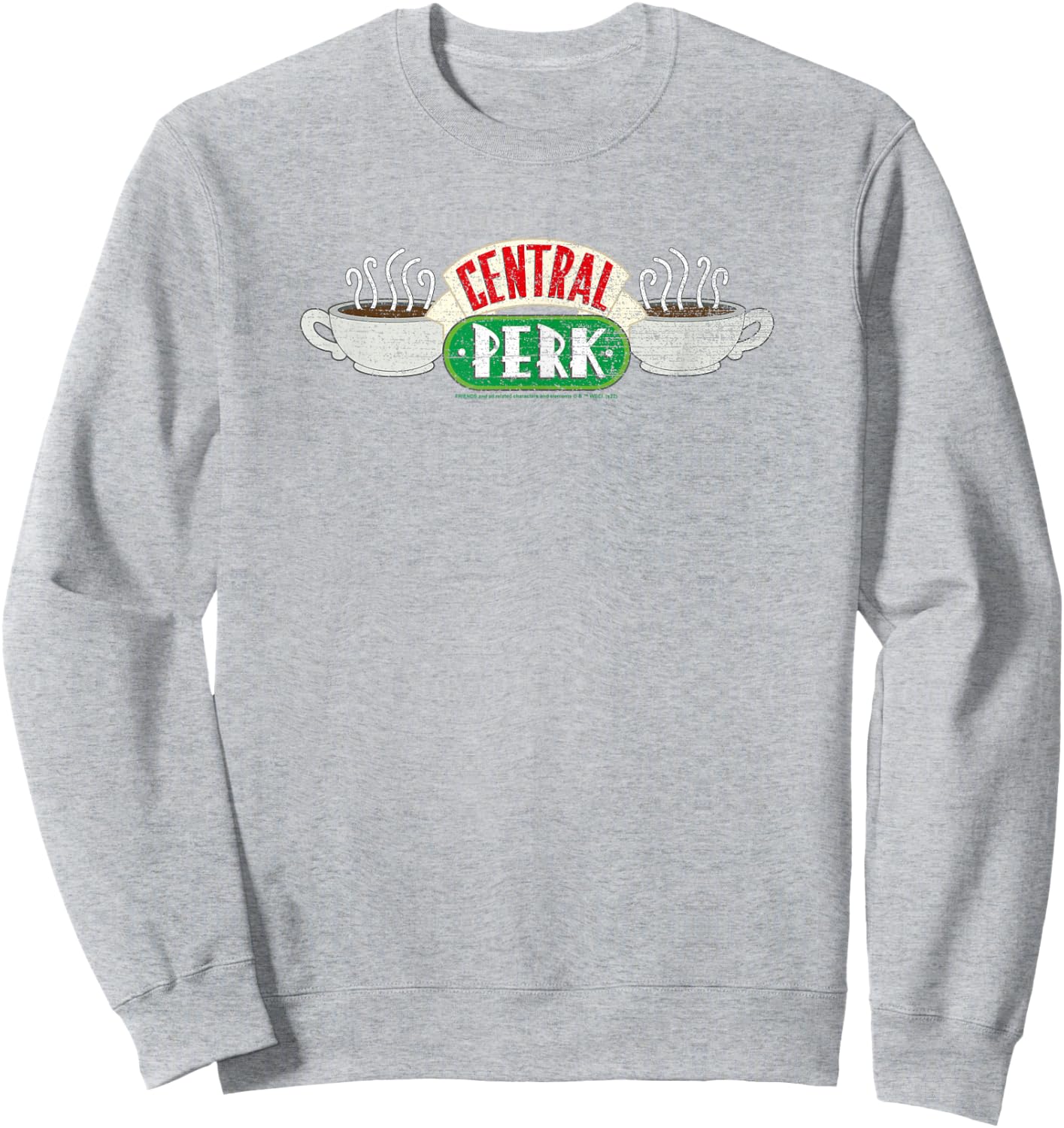 Friends Vintage Central Perk on White Sweatshirt - Sweatshirt | Ash