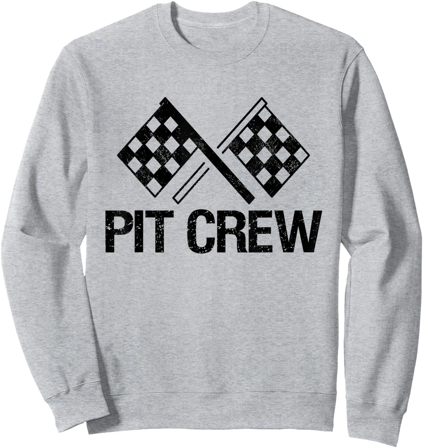 Pit Crew for Race Car Parties Sweatshirt - Sweatshirt | Ash