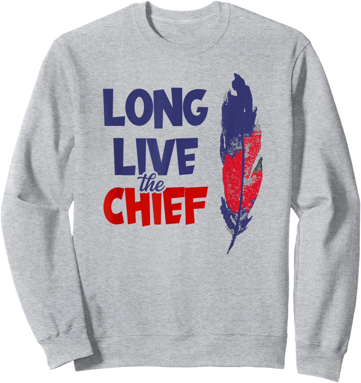 Long Live The Chief Wahoo Cleveland Baseball Sweatshirt - Sweatshirt | Ash