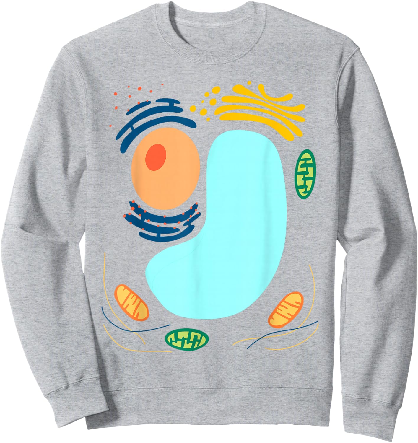Plant Cell Simple Funny Quick Lazy Halloween Party Outfit Sweatshirt - Sweatshirt | Ash