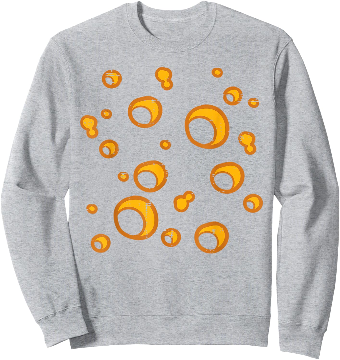 Swiss Cheese Costume Funny Halloween Queso Men Women Kids Sweatshirt - Sweatshirt | Ash