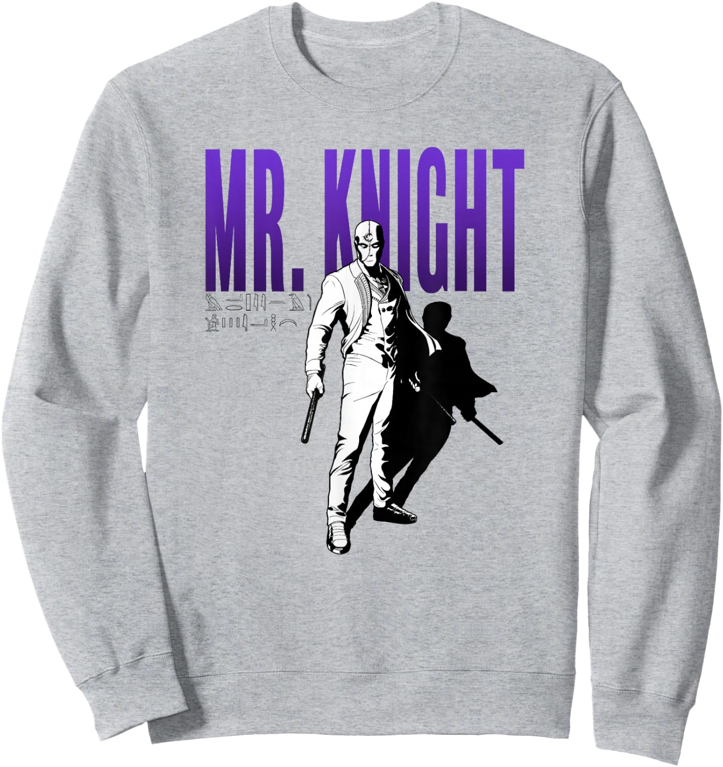 Marvel Moon Knight Mr. Knight Shadow Sweatshirt - Sweatshirt | Ash