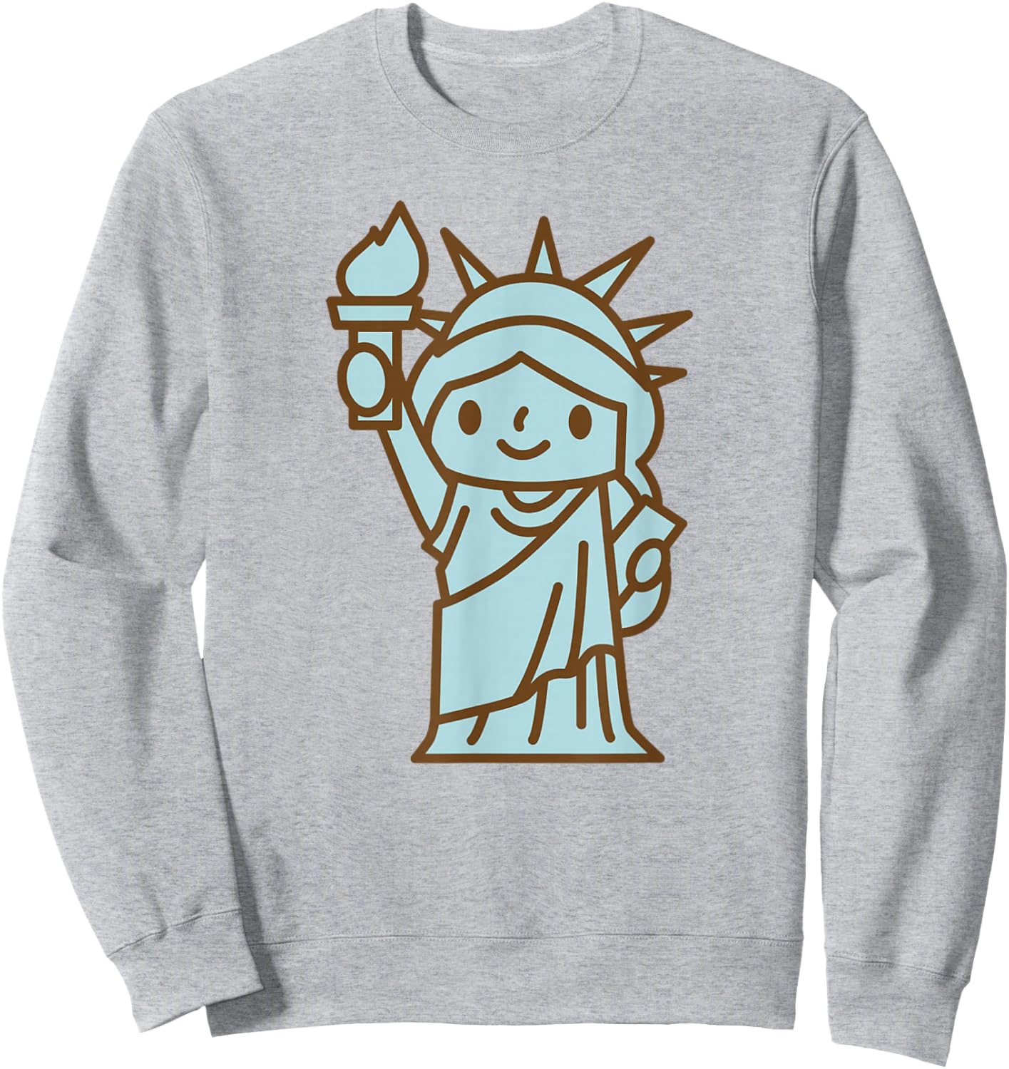 Liberty Statue I Love New York Girl Kids Sweatshirt - Sweatshirt | Ash