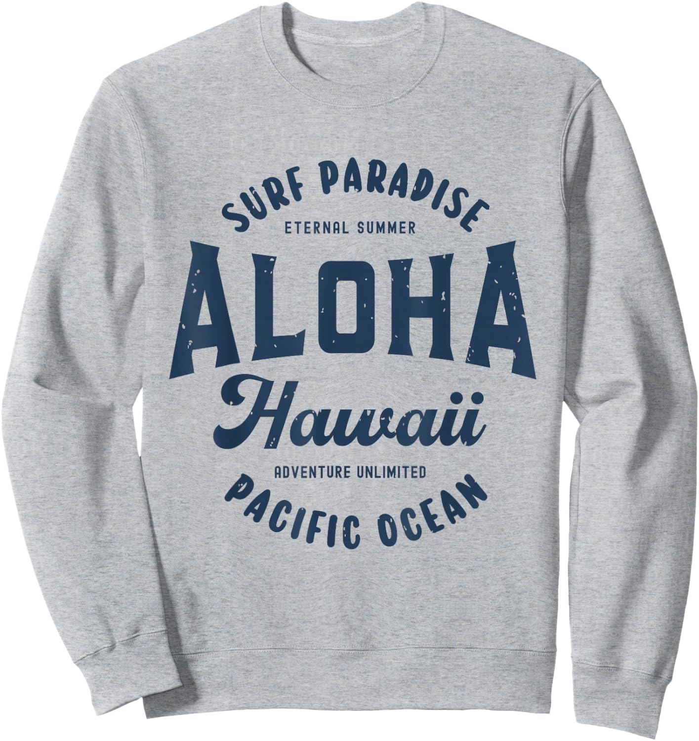 Vintage Aloha Hawaii Retro Preppy Throwback Souvenir Sweatshirt - Sweatshirt | Ash