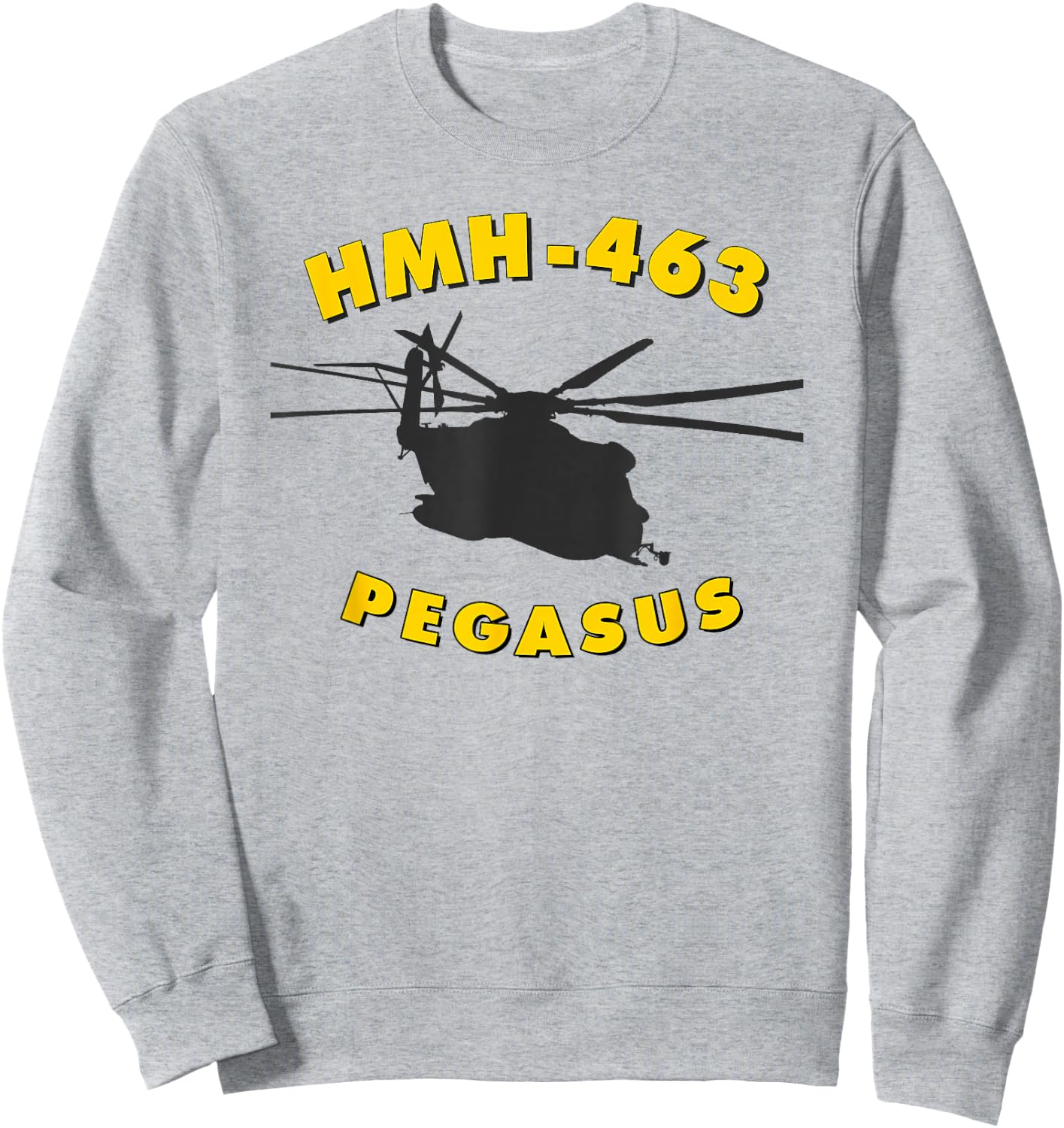 HMH-463 Pegasus CH-53 Super Stallion Helicopter Sweatshirt - Sweatshirt | Ash