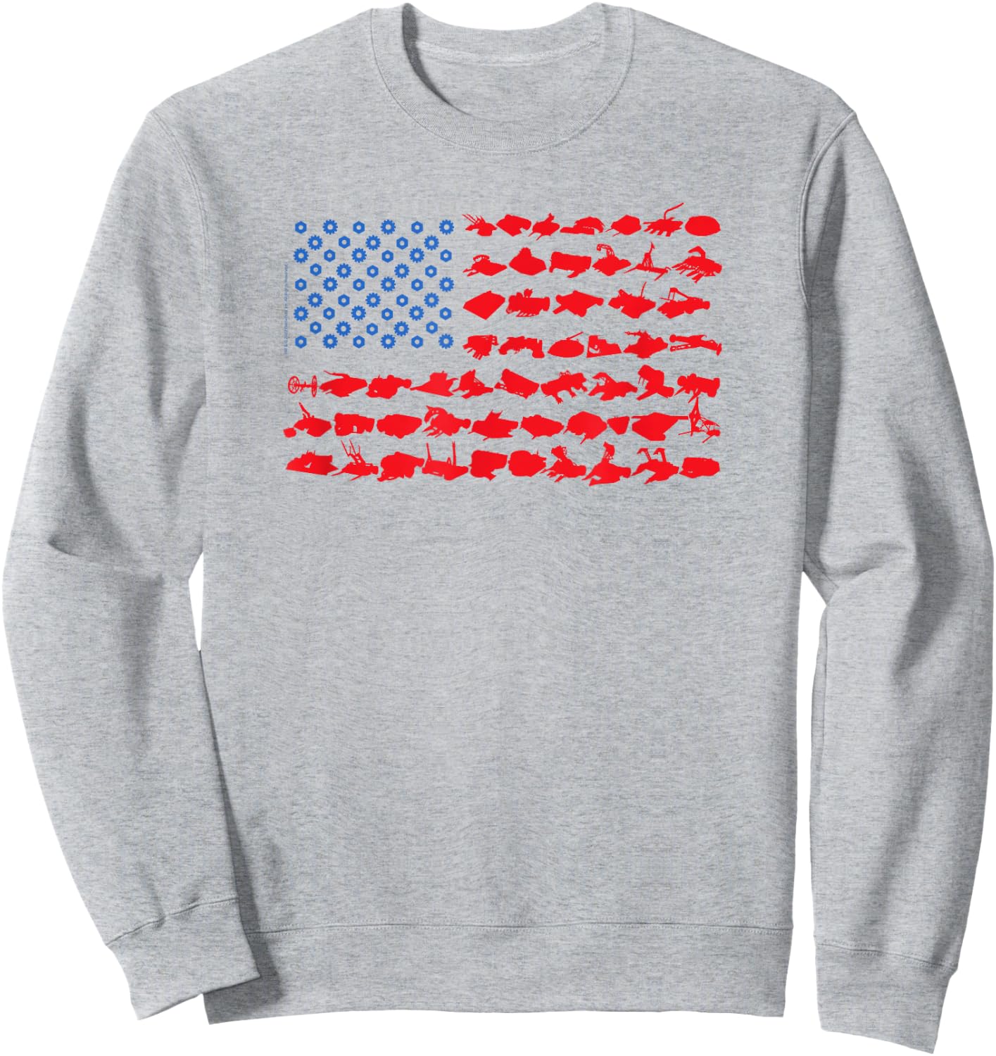 BattleBots Silhouette Flag Sweatshirt - Sweatshirt | Ash