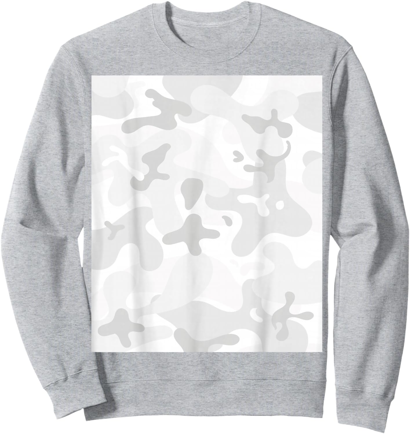Snow Storm White Camouflage Army Military Camouflage Hunter Sweatshirt - Sweatshirt | Ash