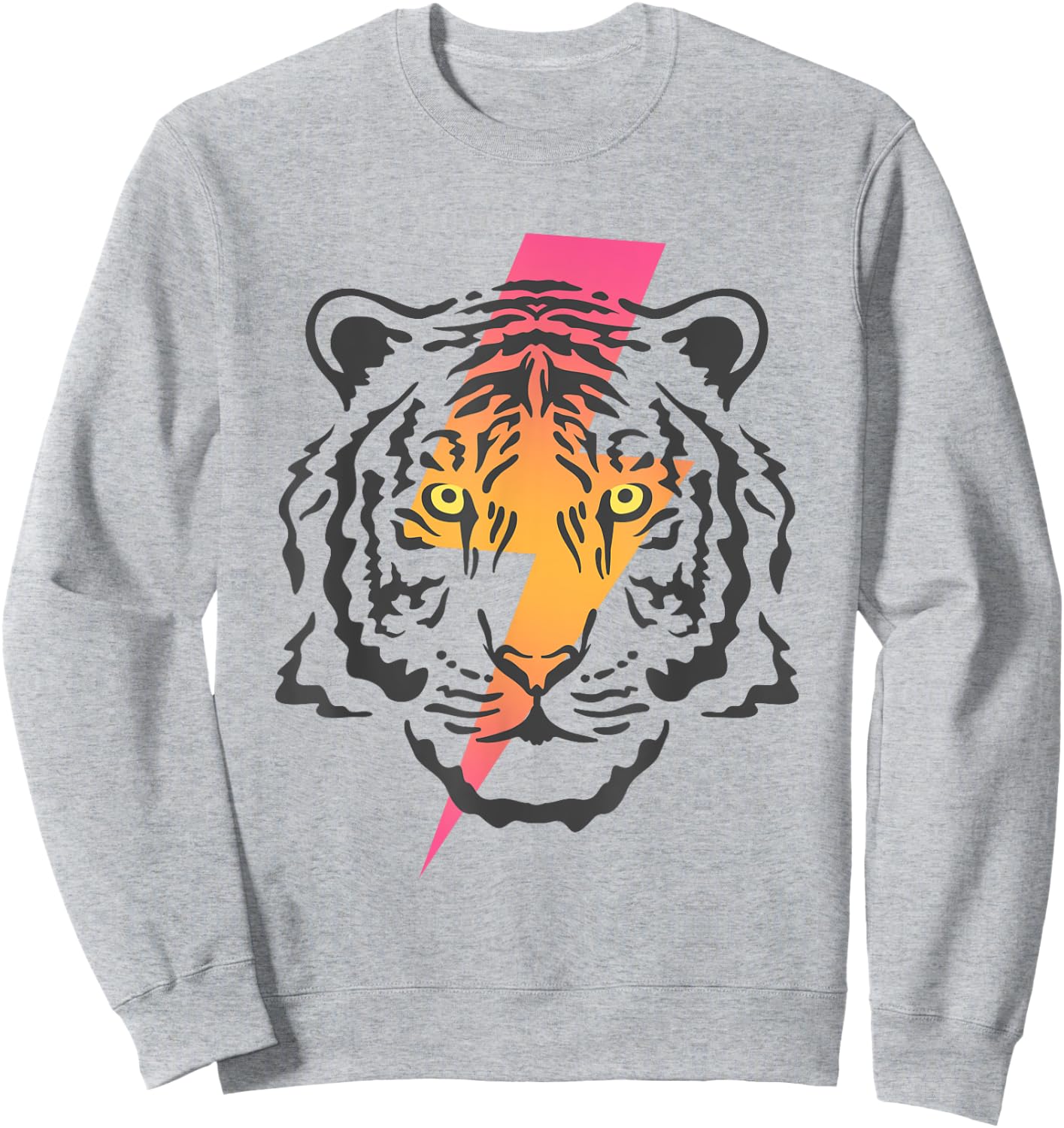 Vintage Tiger Bolt of Lightning Chinese New Year of Tiger Sweatshirt - Sweatshirt | Ash