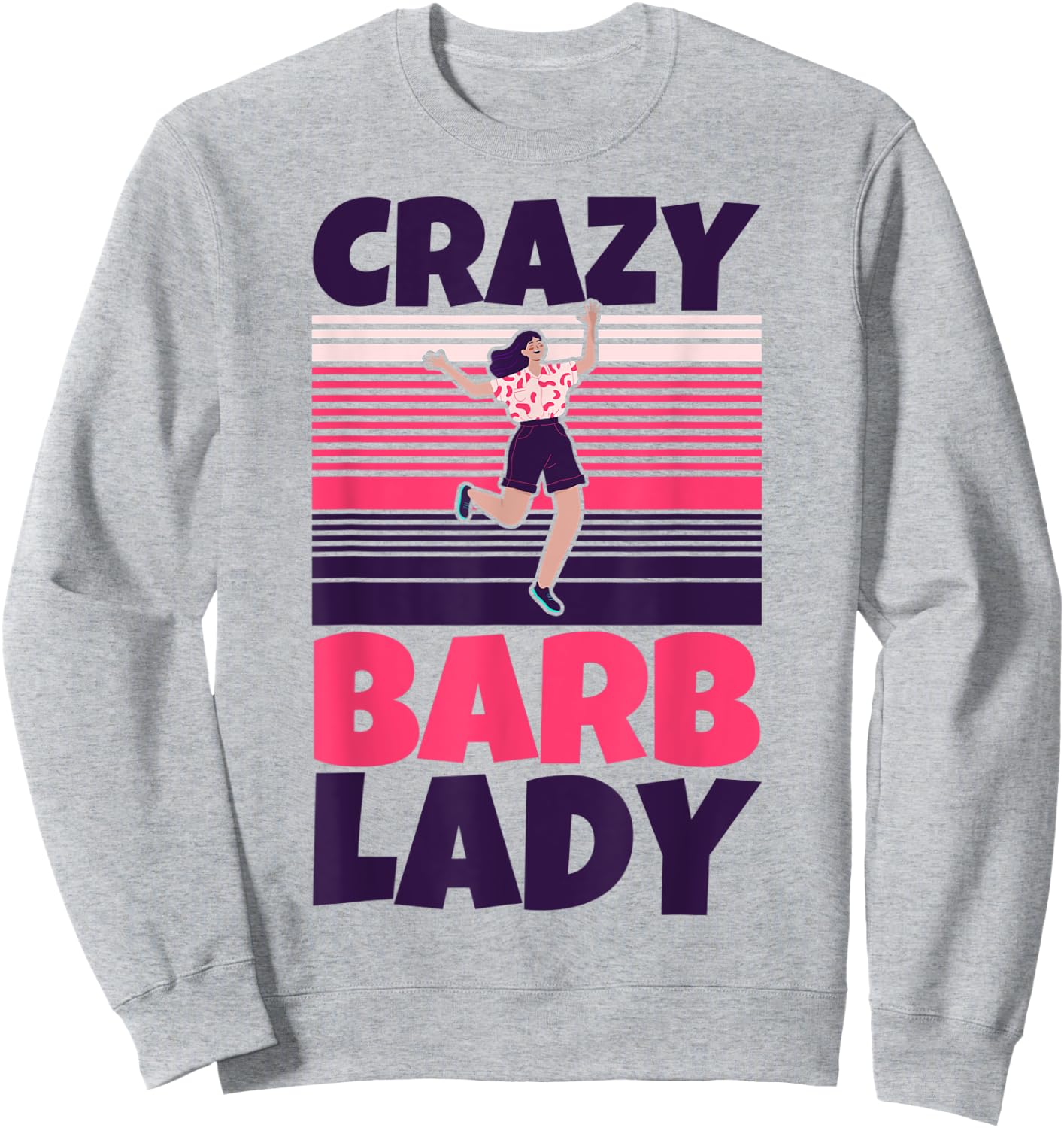 Crazy Barb lady Sweatshirt - Sweatshirt | Ash