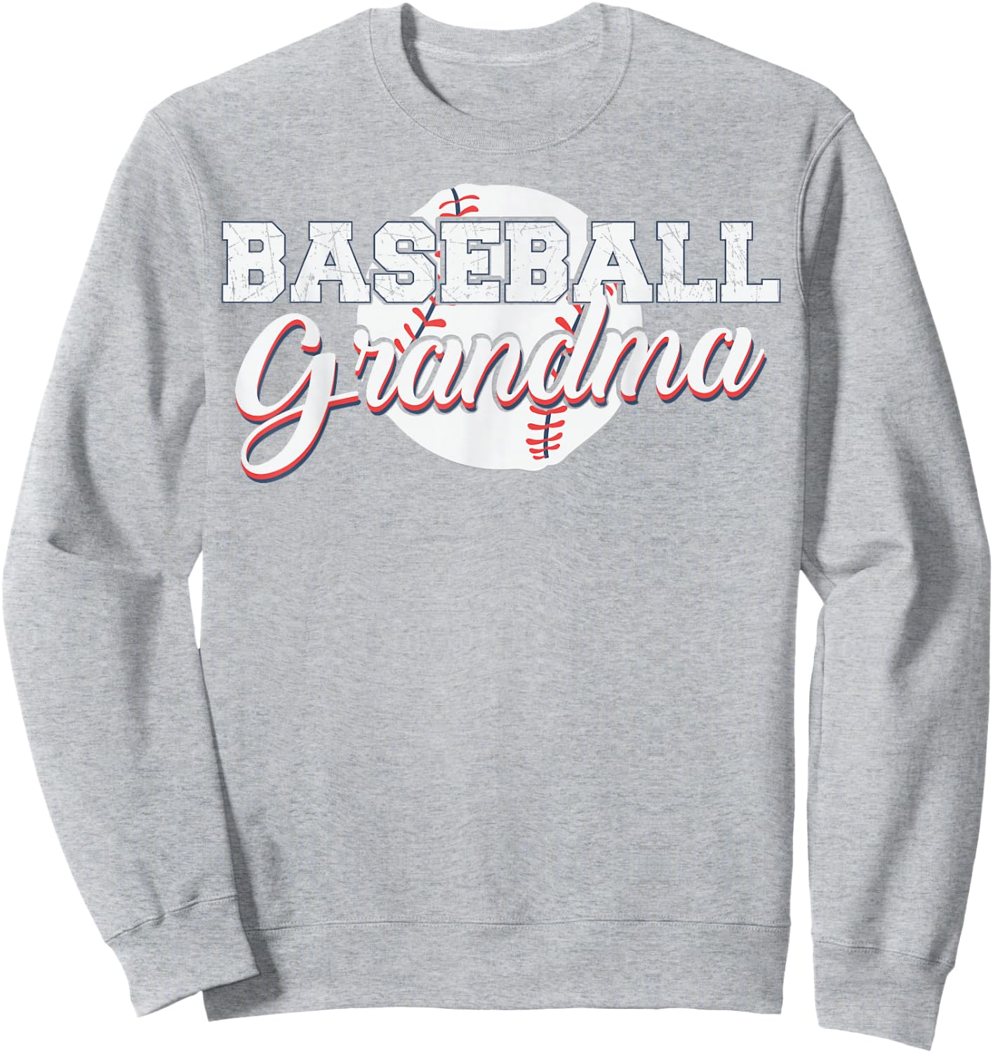 BASEBALL GRANDMA SHIRT - BEST Gift FOR GRANDMA (WOMEN) Sweatshirt - Sweatshirt | Ash