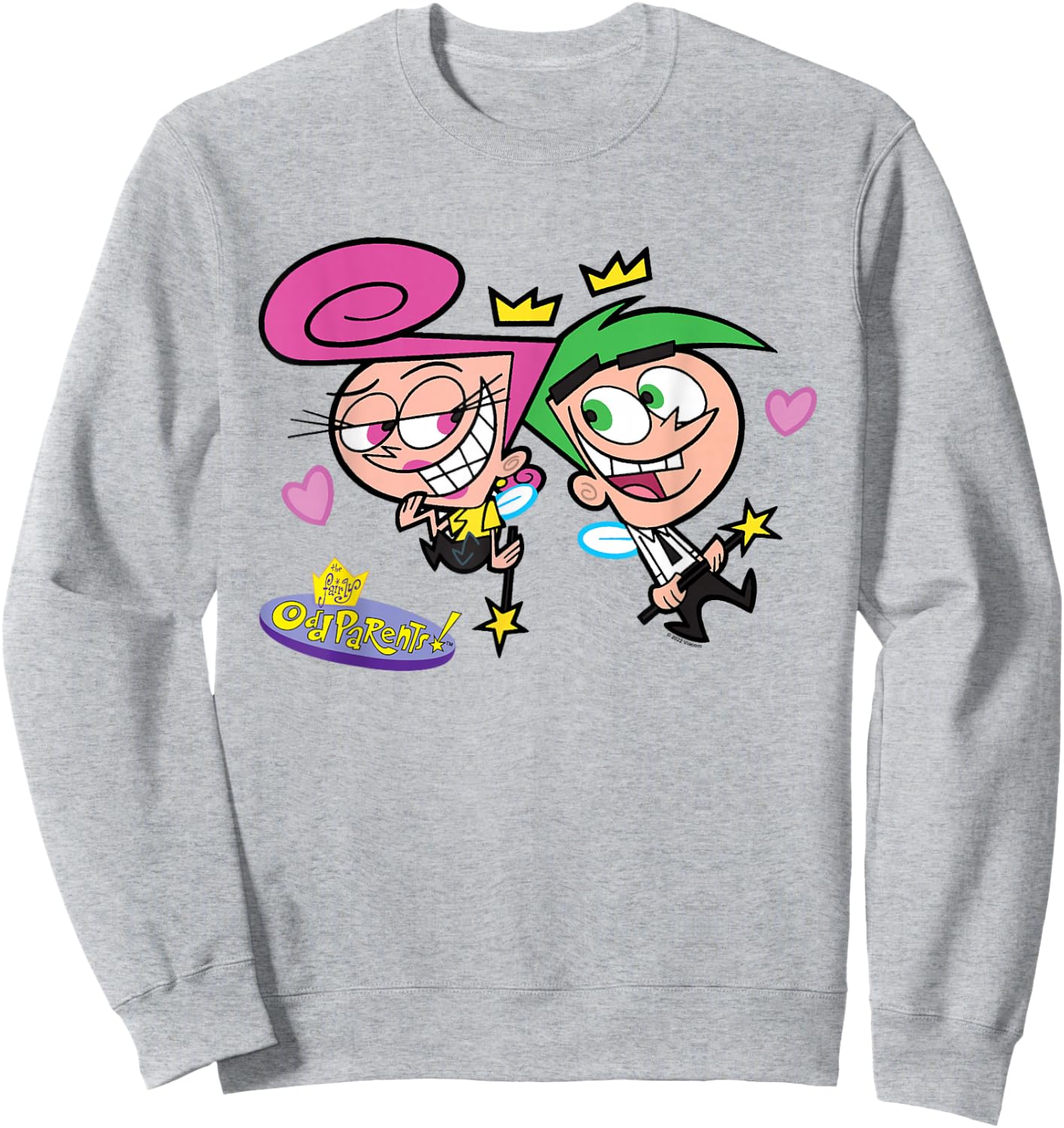 The Fairly OddParents Wanda and Cosmo in Love Sweatshirt - Sweatshirt | Ash