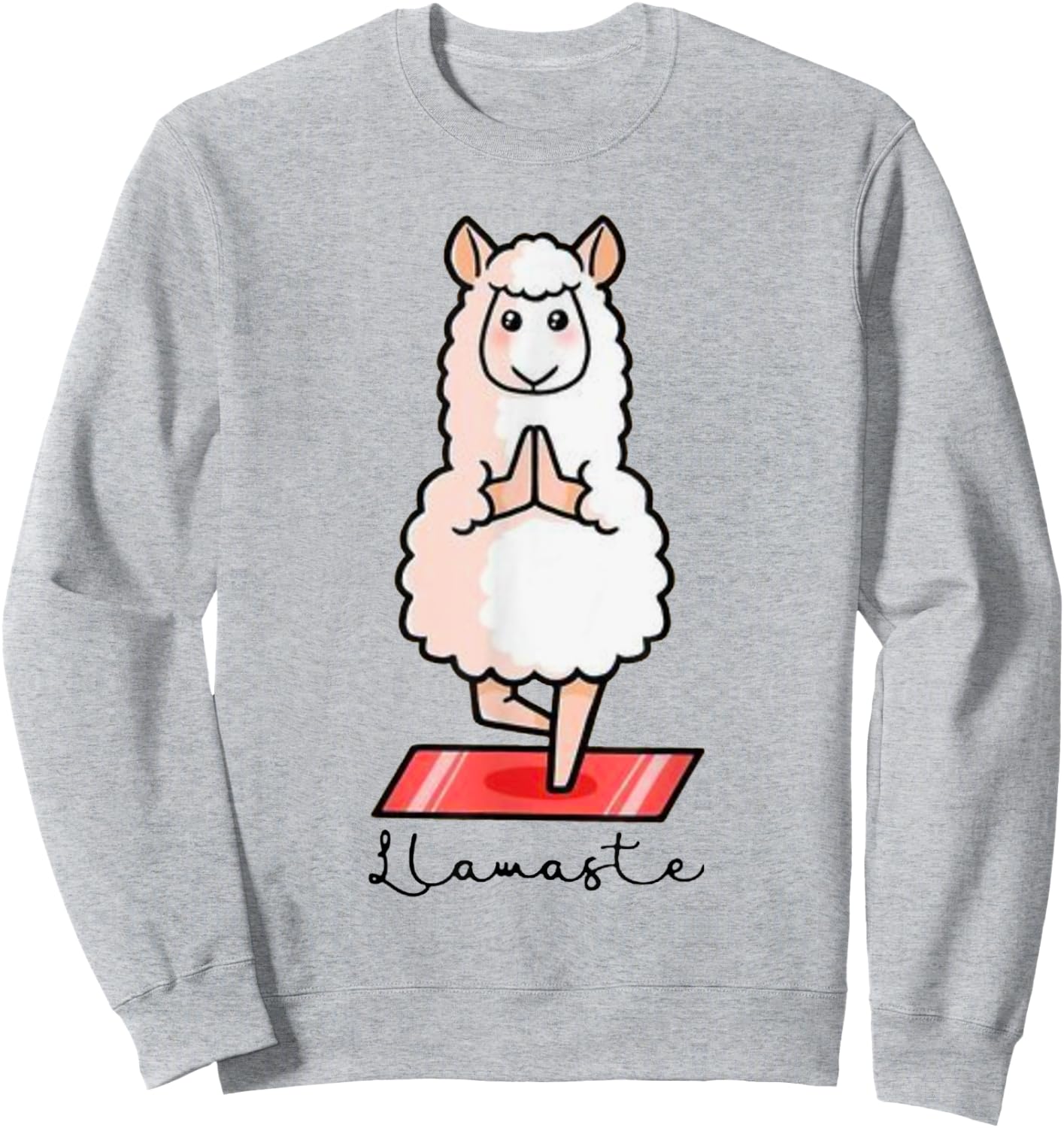 Llamaste Llama Alpaca Yoga Exercise Fitness Gym Workout Sweatshirt - Sweatshirt | Ash