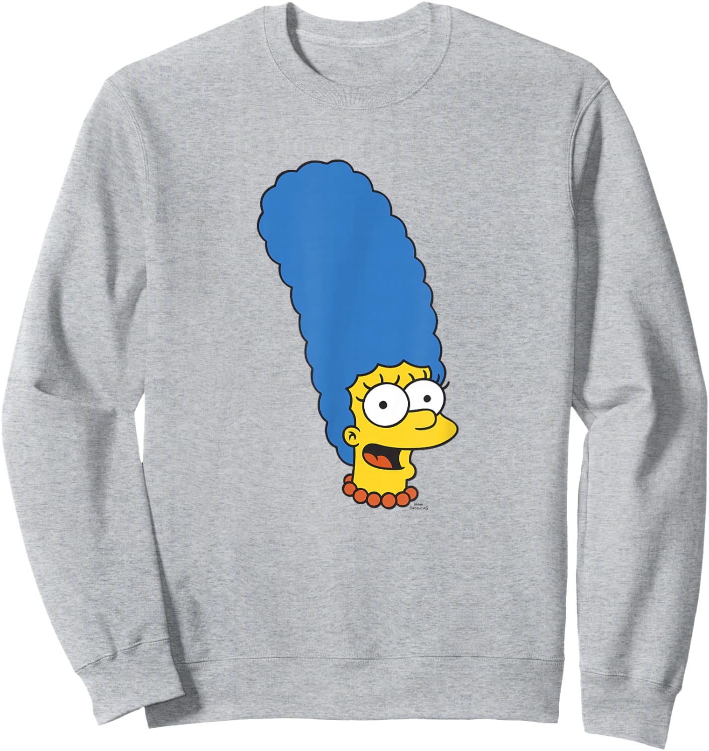 The Simpsons Marge Simpson Big Face Sweatshirt - Sweatshirt | Ash