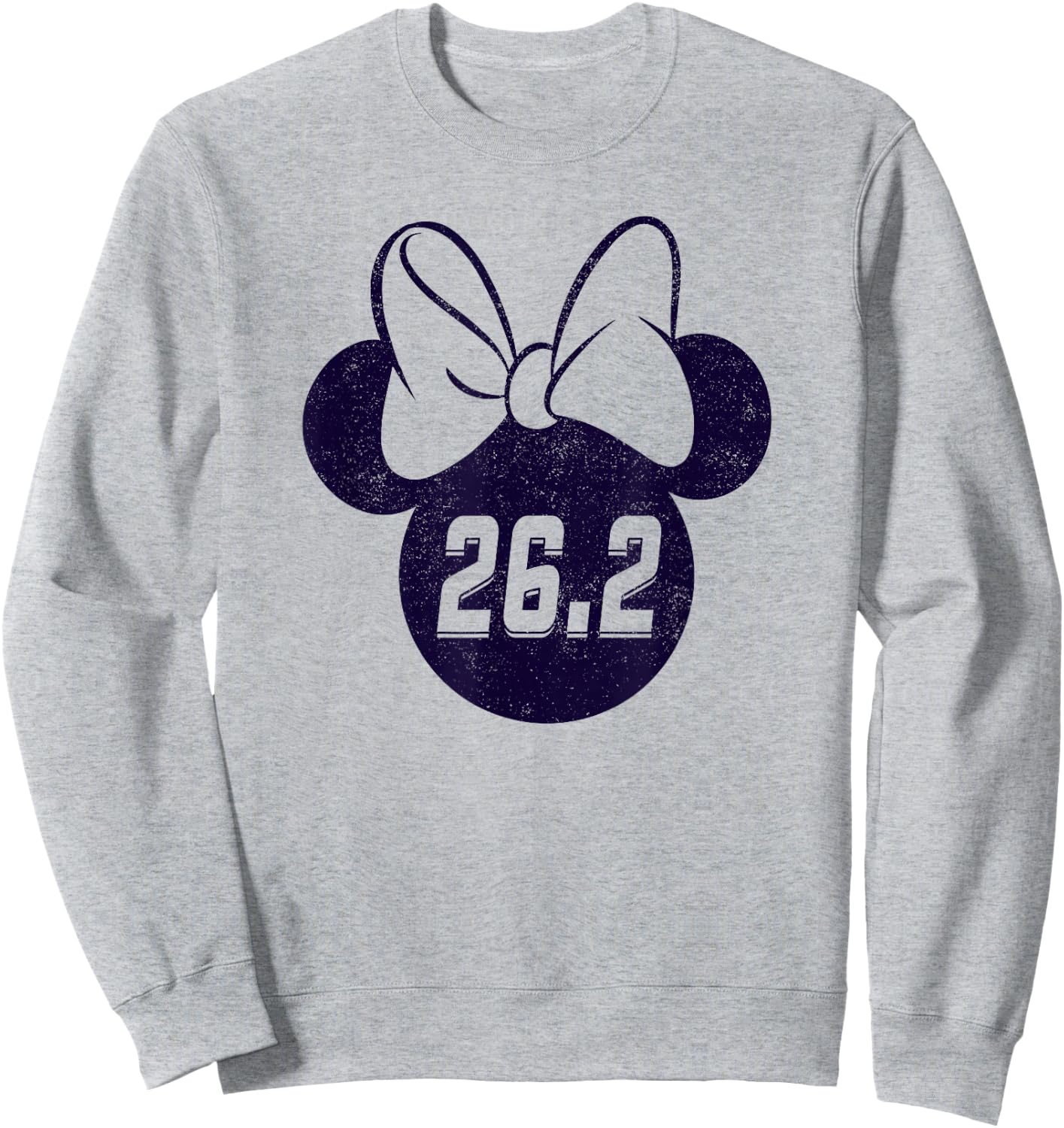 Disney Mickey And Friends Minnie Mouse Marathon 26.2 Logo Sweatshirt - Sweatshirt | Ash