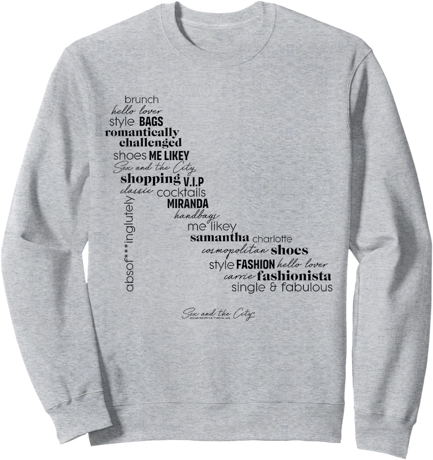 Sex and the City Fabulous Shoe Fashionista Sweatshirt - Sweatshirt | Ash